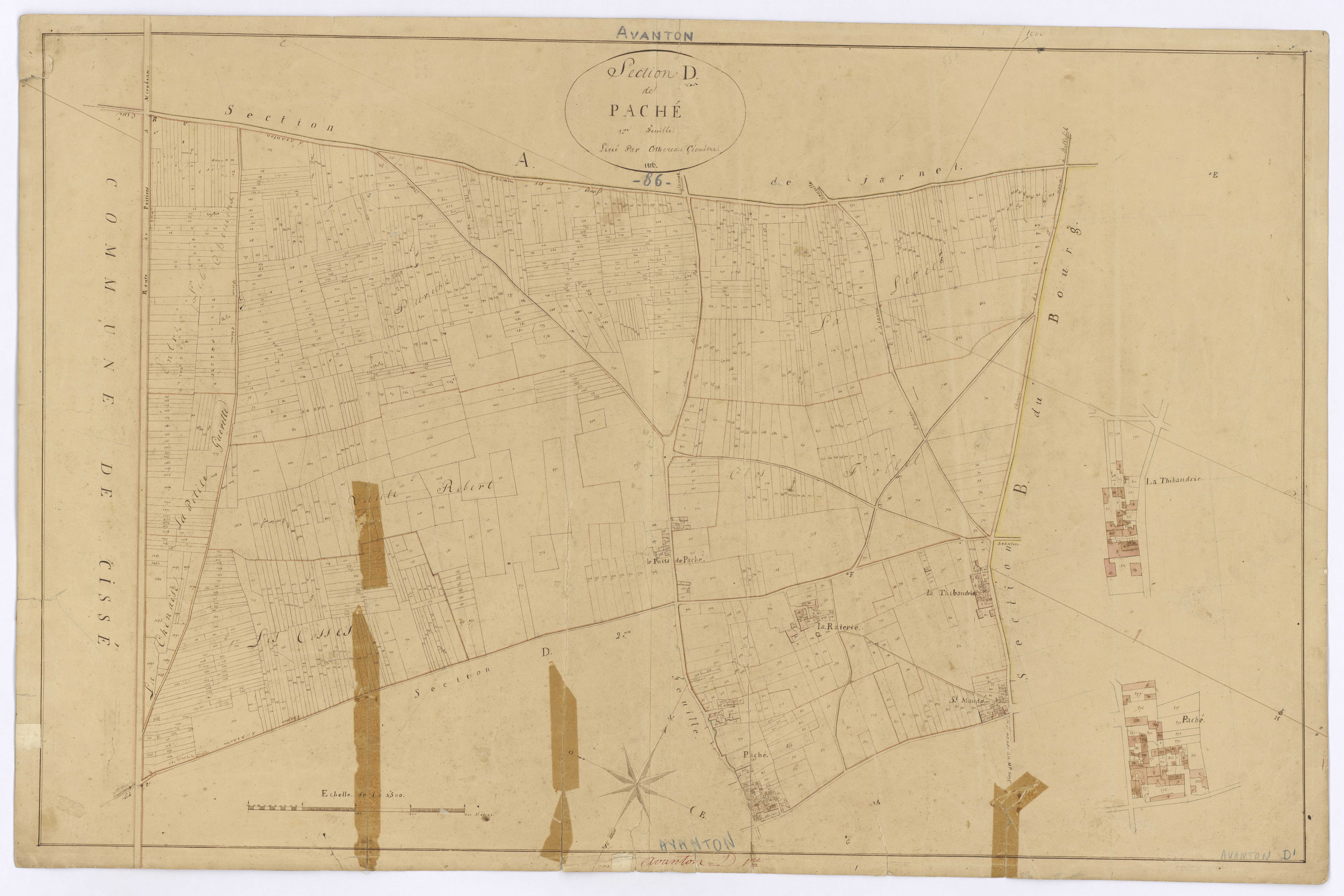 Avanton - FRAD086_cadastre Plans 