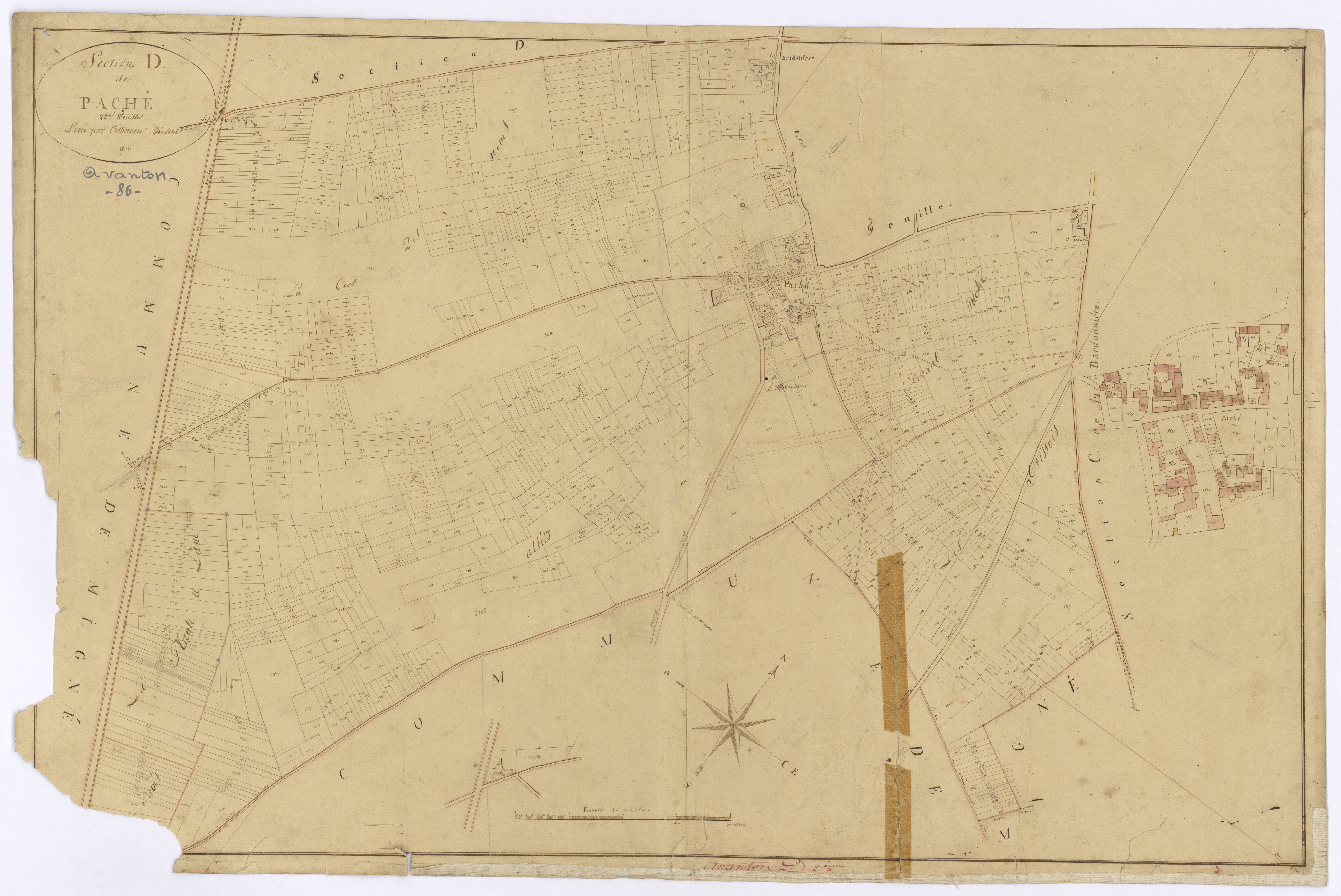 Avanton - FRAD086_cadastre Plans 