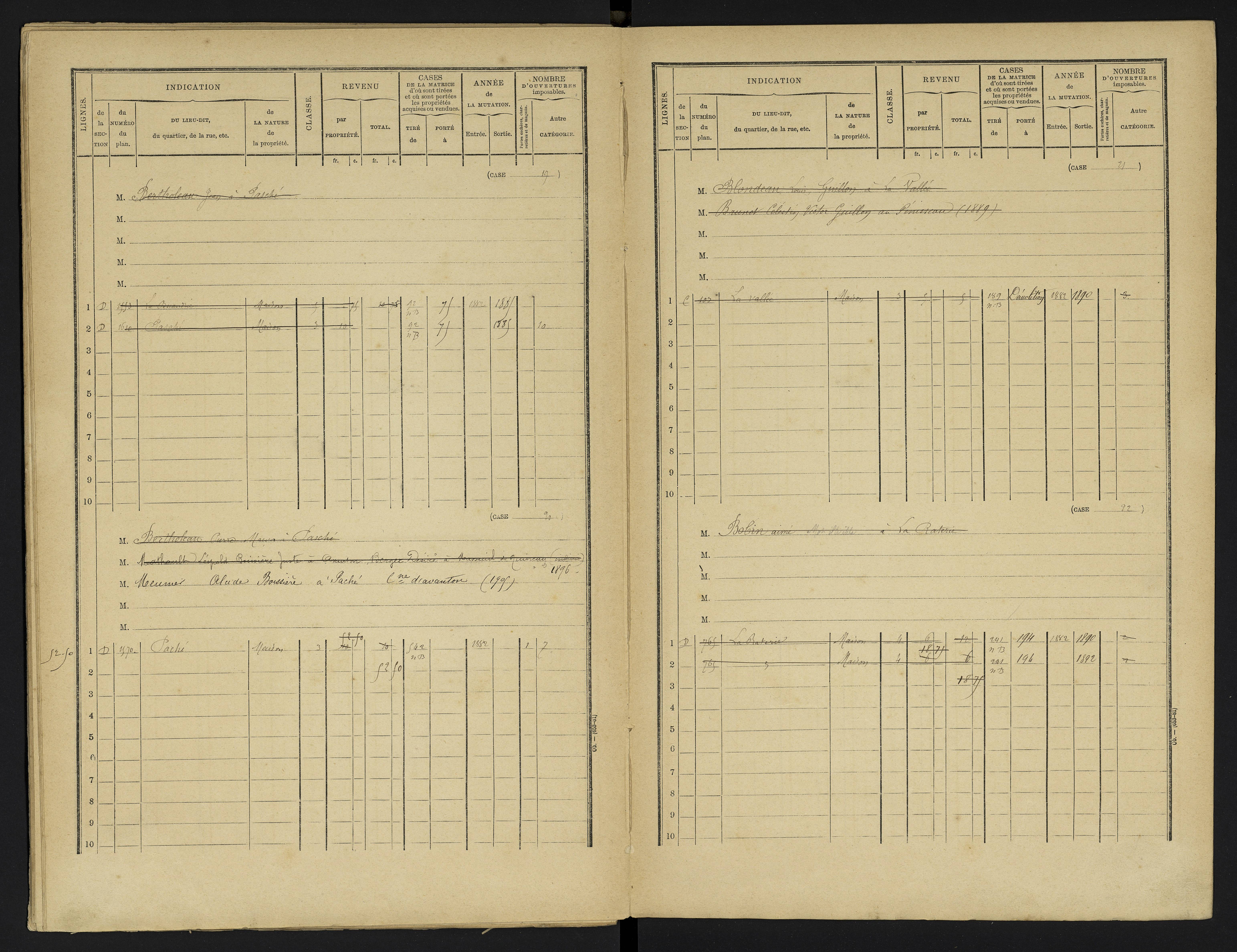 Avanton - FRAD086_cadastre Cases 1-236 