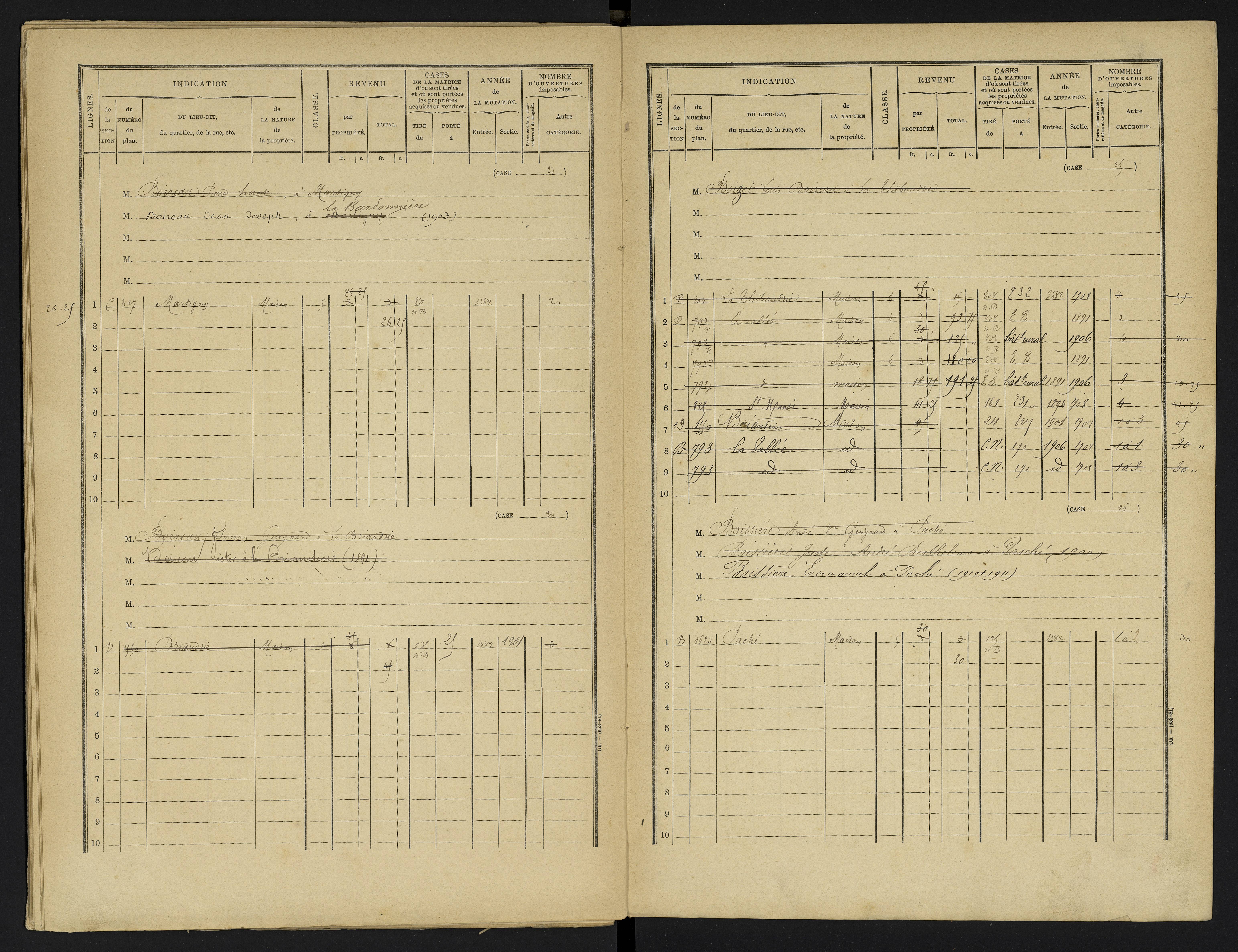 Avanton - FRAD086_cadastre Cases 1-236 