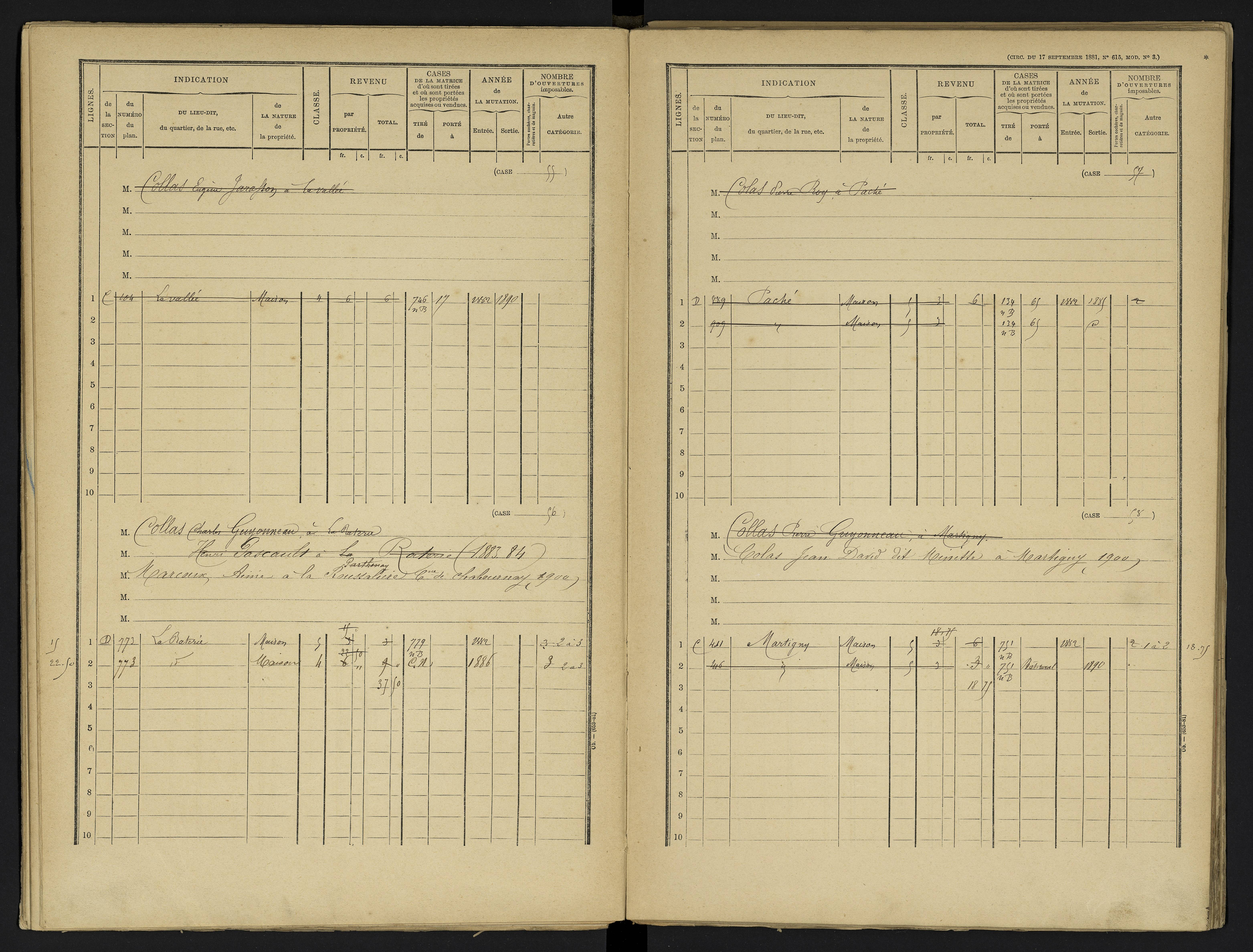 Avanton - FRAD086_cadastre Cases 1-236 