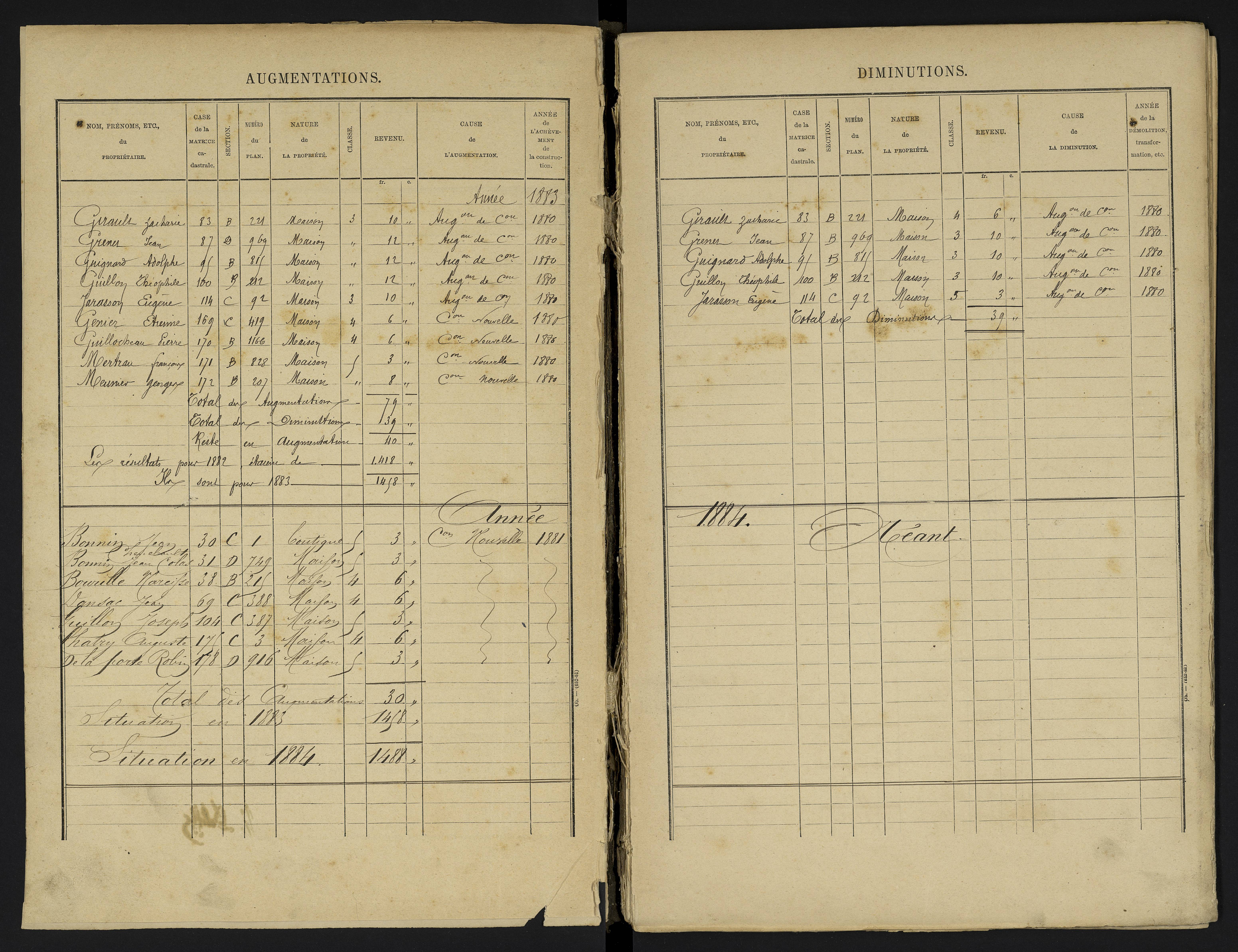 Avanton - FRAD086_cadastre Cases 1-236 