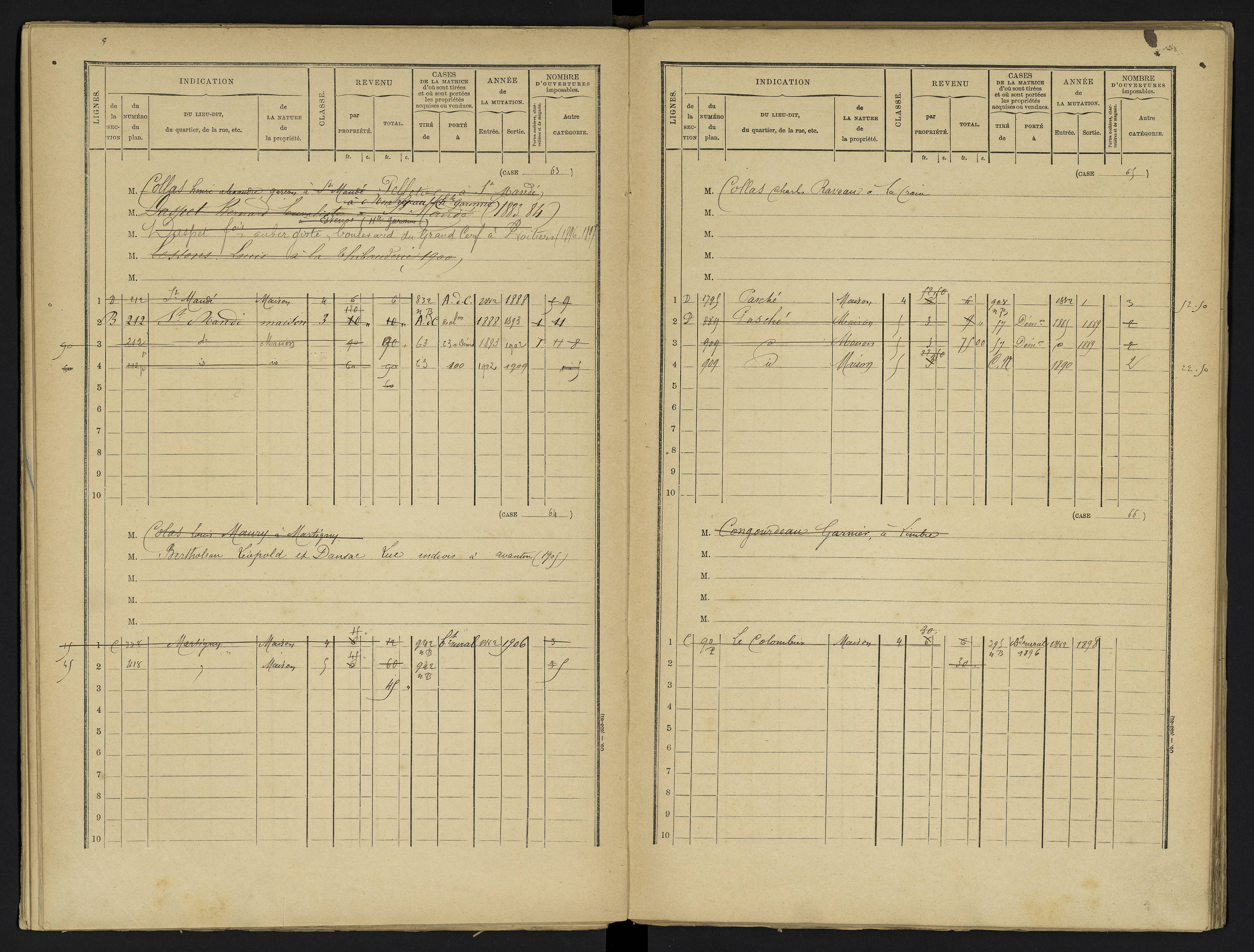 Avanton - FRAD086_cadastre Cases 1-236 