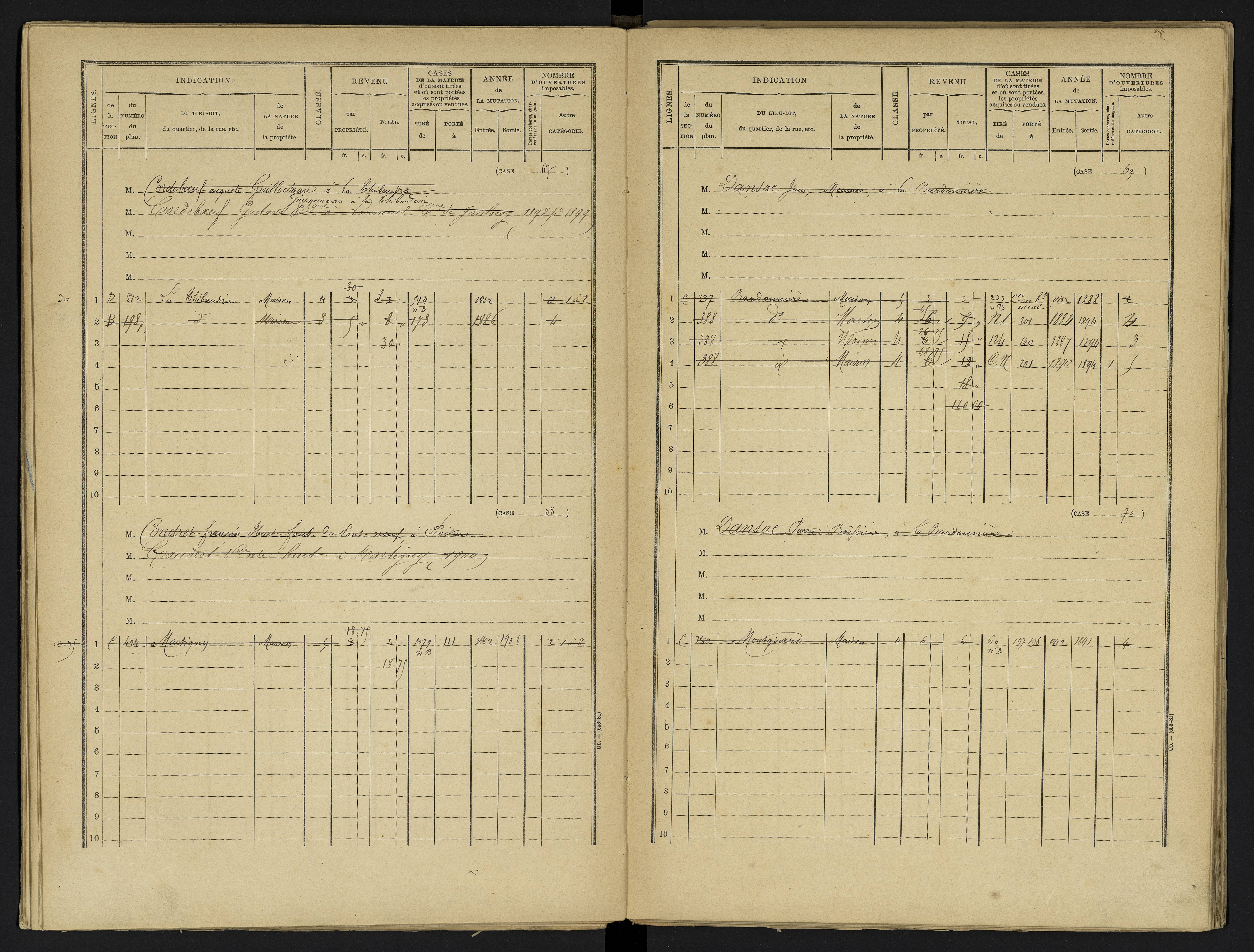 Avanton - FRAD086_cadastre Cases 1-236 