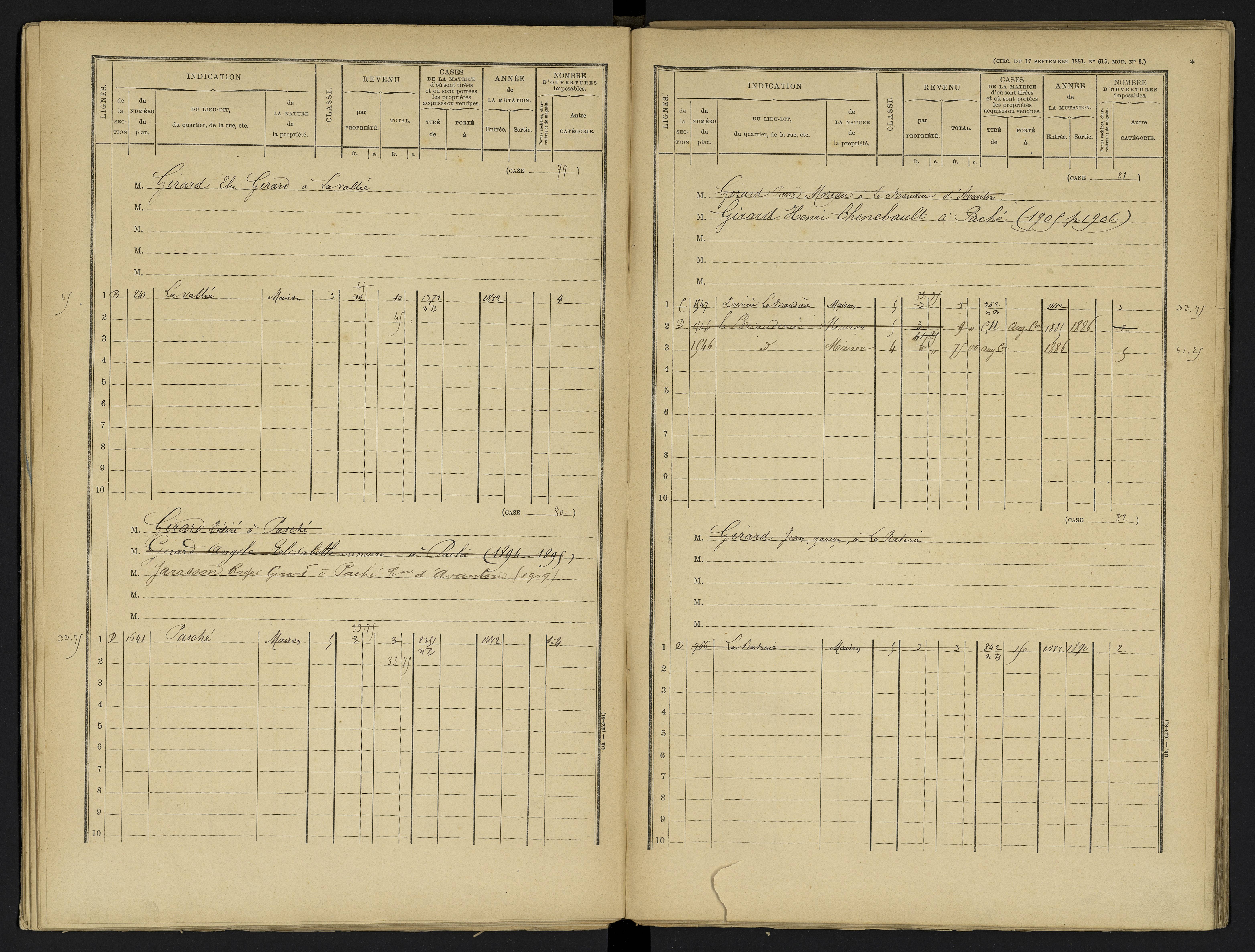 Avanton - FRAD086_cadastre Cases 1-236 