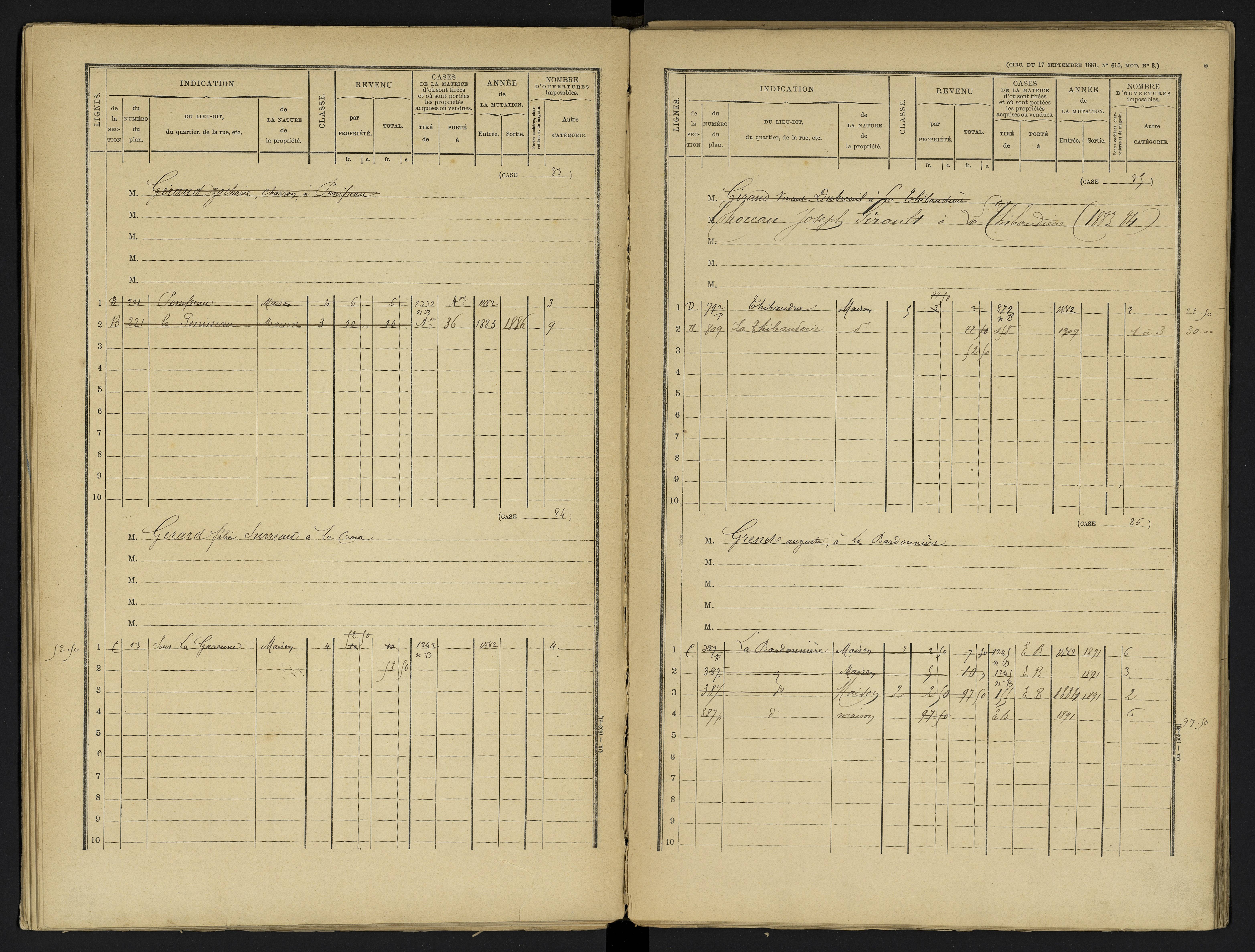 Avanton - FRAD086_cadastre Cases 1-236 