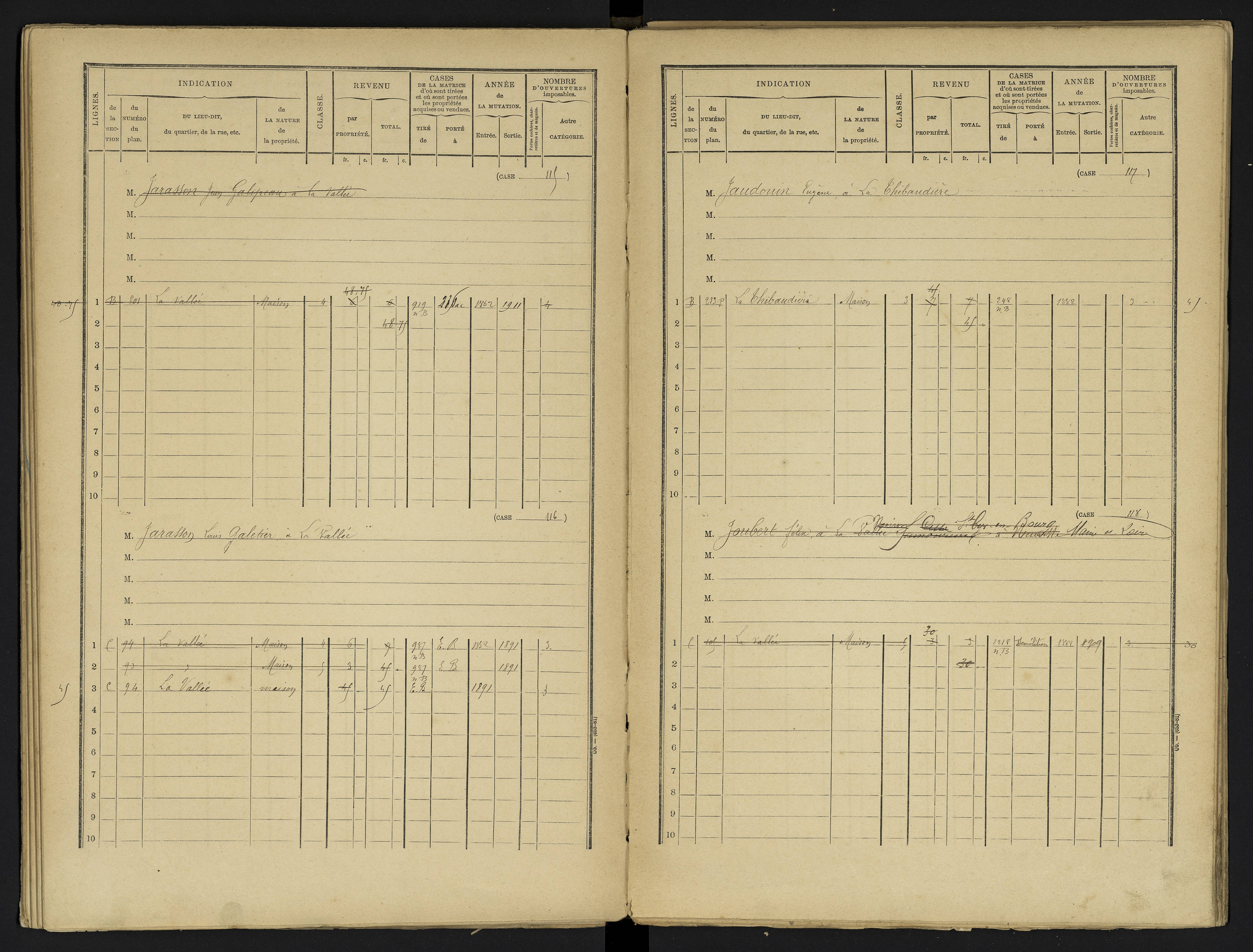 Avanton - FRAD086_cadastre Cases 1-236 