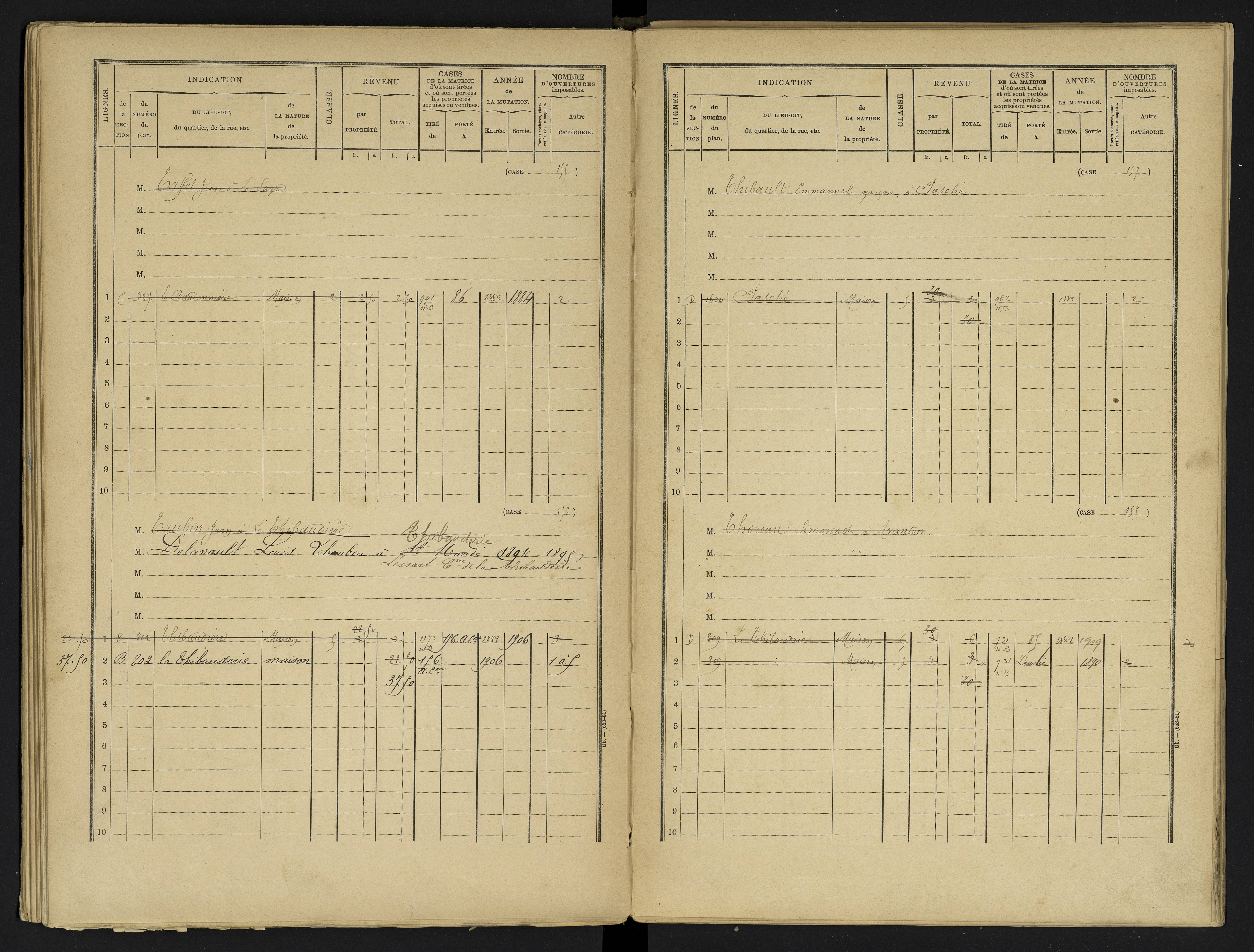 Avanton - FRAD086_cadastre Cases 1-236 