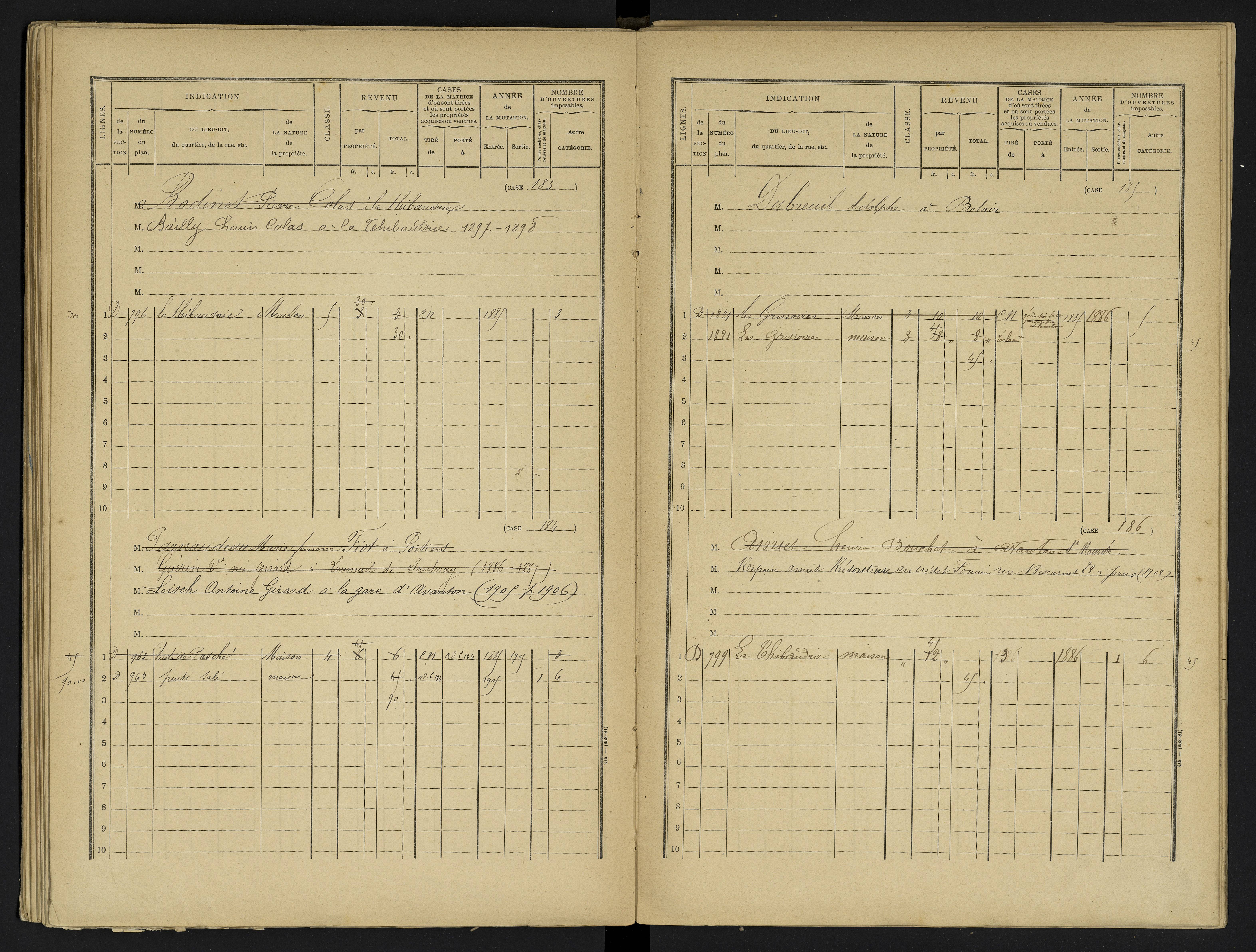 Avanton - FRAD086_cadastre Cases 1-236 