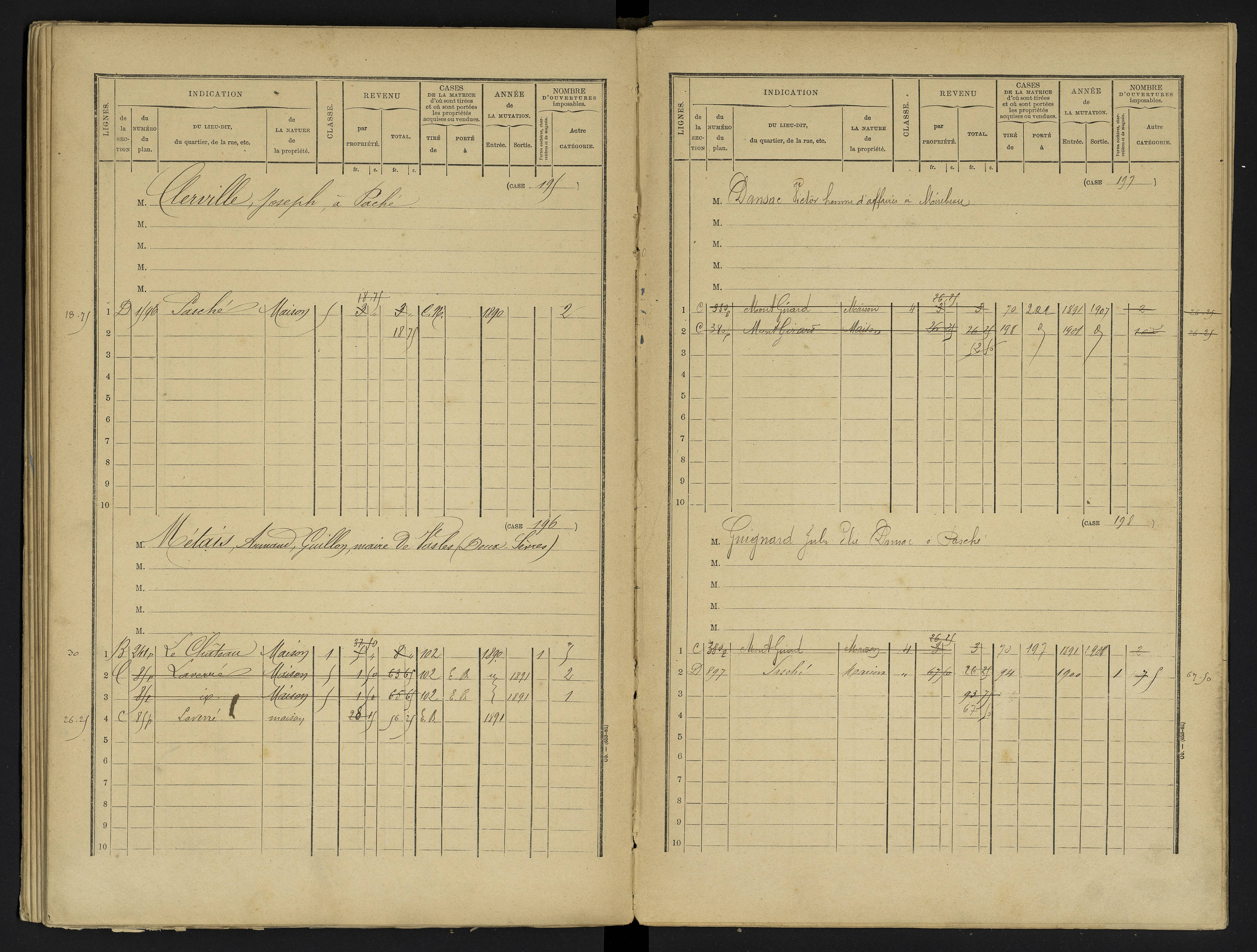 Avanton - FRAD086_cadastre Cases 1-236 