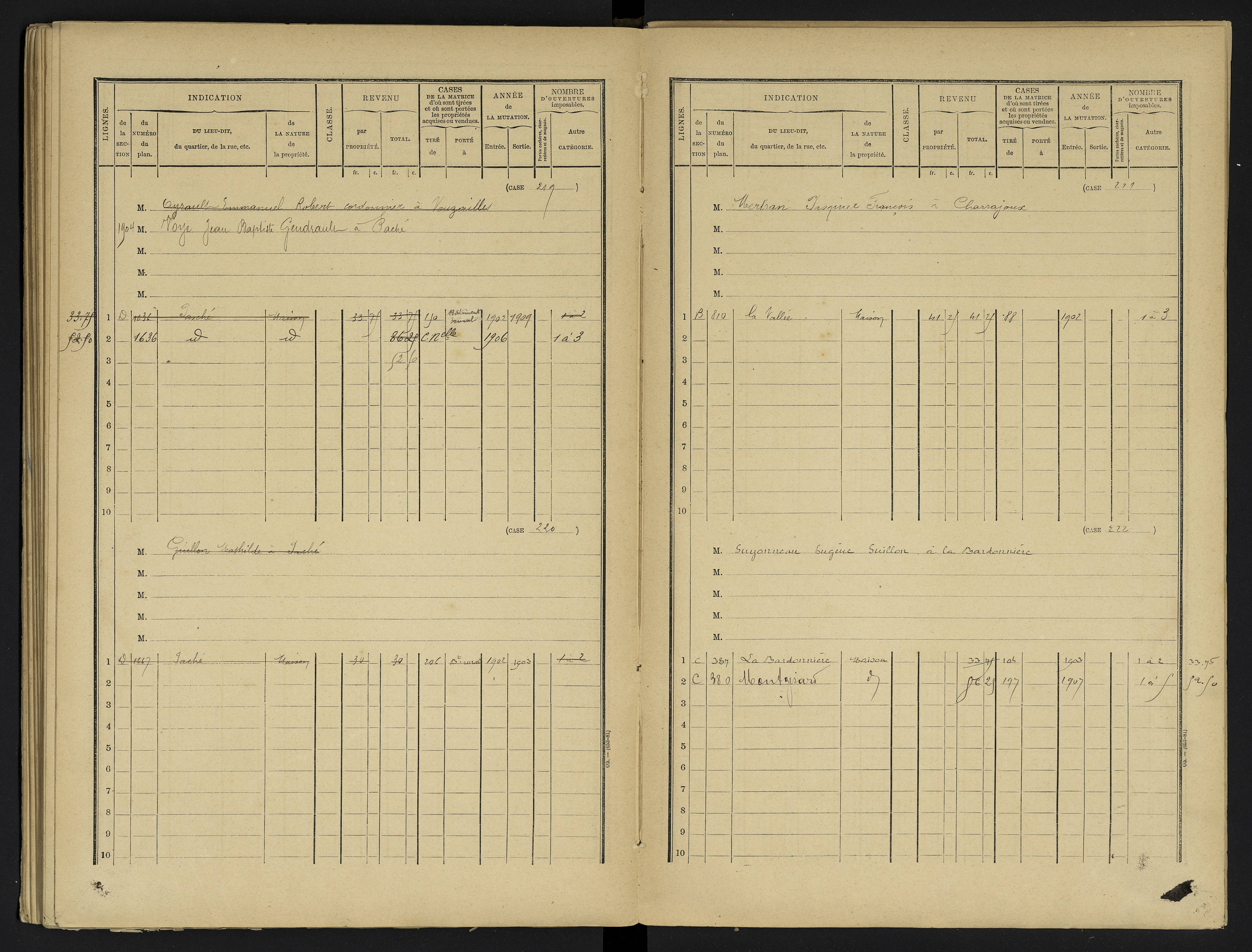 Avanton - FRAD086_cadastre Cases 1-236 