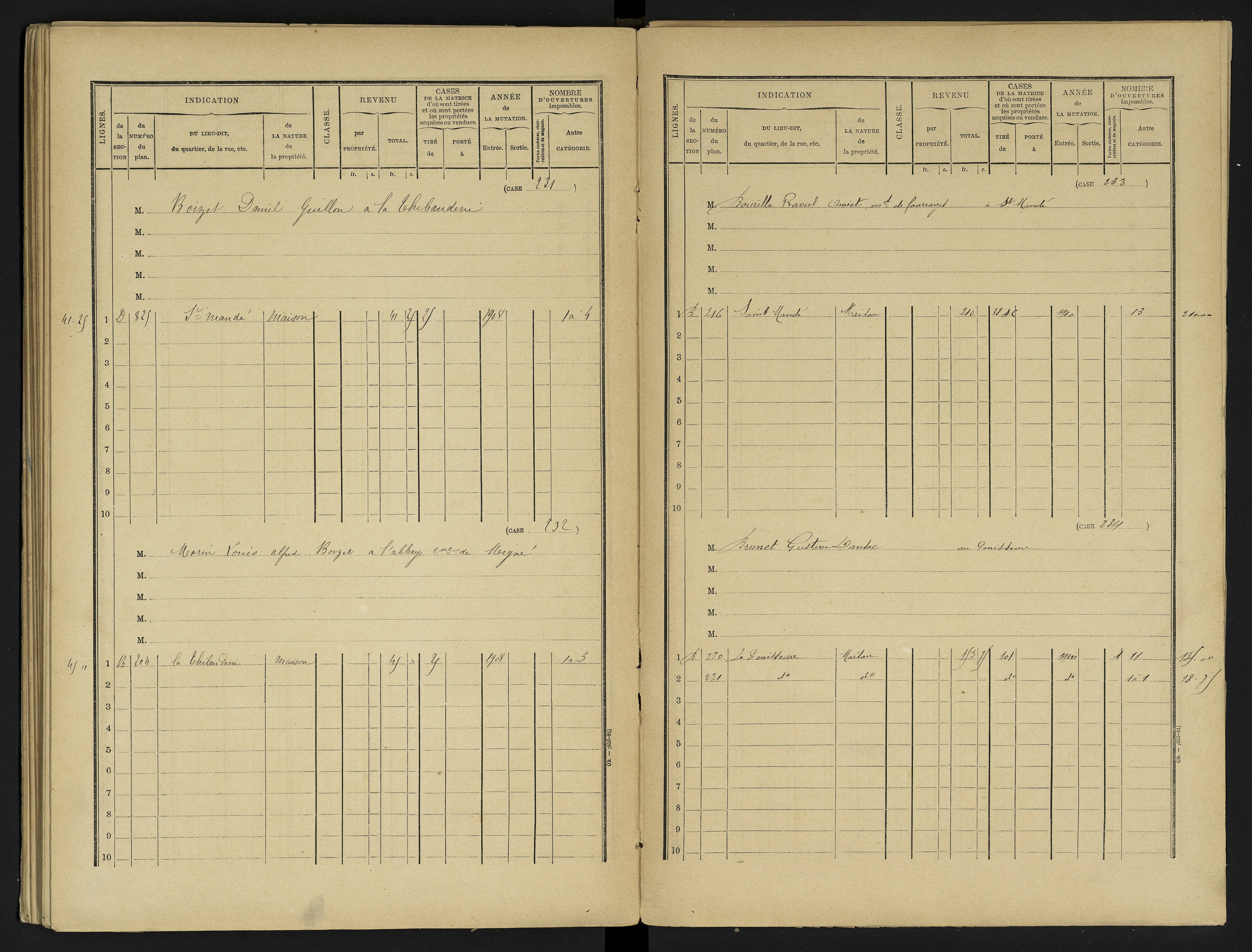 Avanton - FRAD086_cadastre Cases 1-236 
