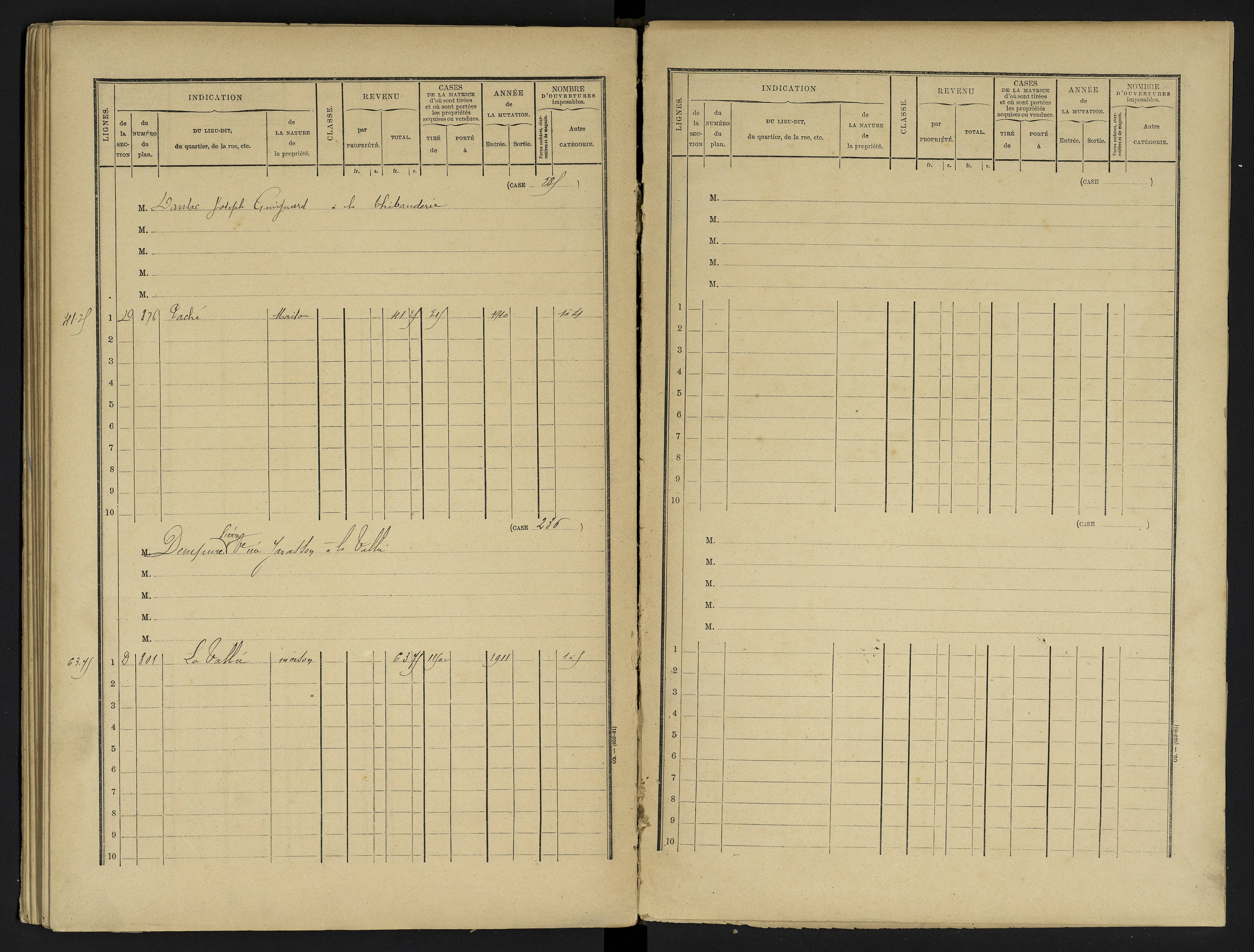 Avanton - FRAD086_cadastre Cases 1-236 