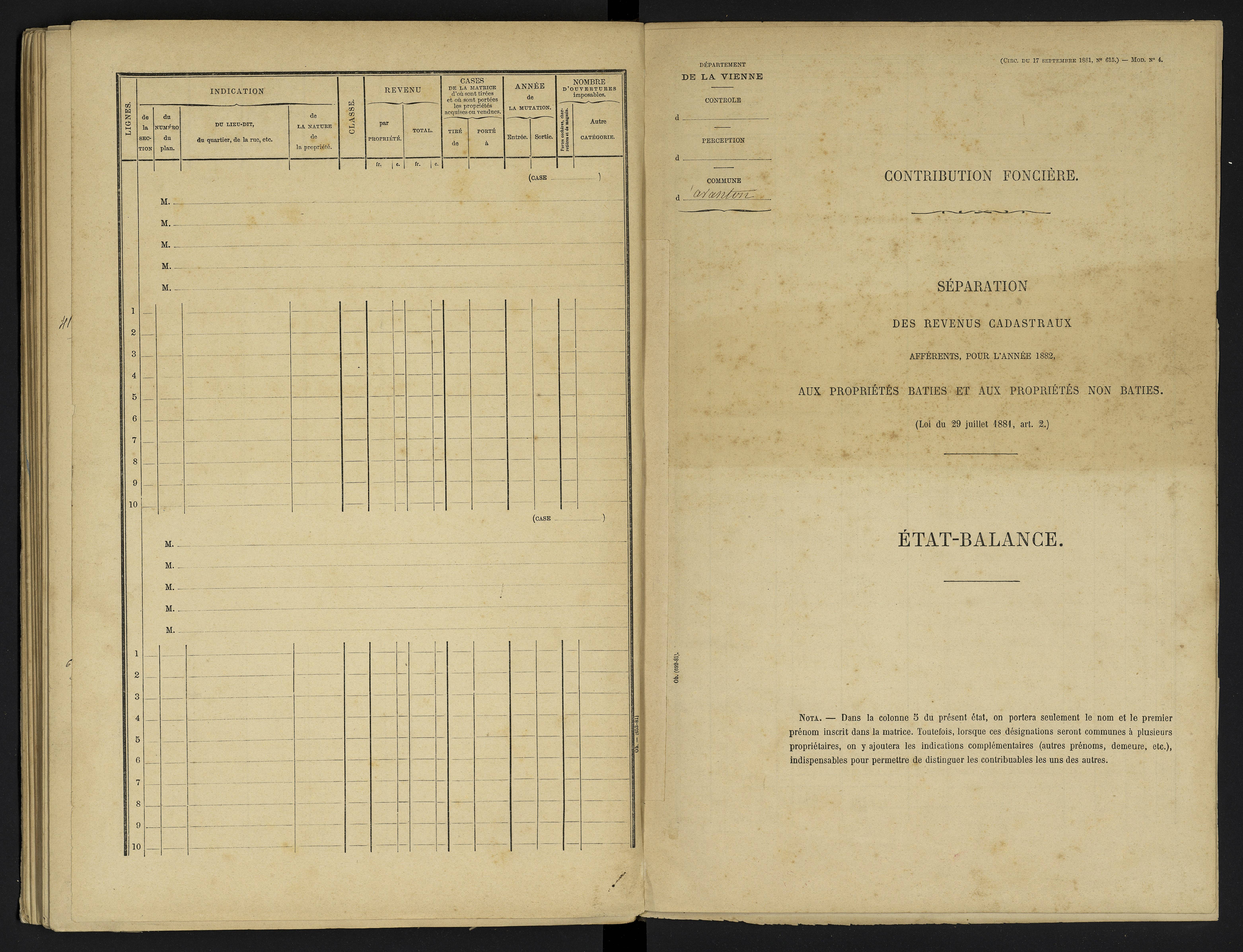 Avanton - FRAD086_cadastre Cases 1-236 