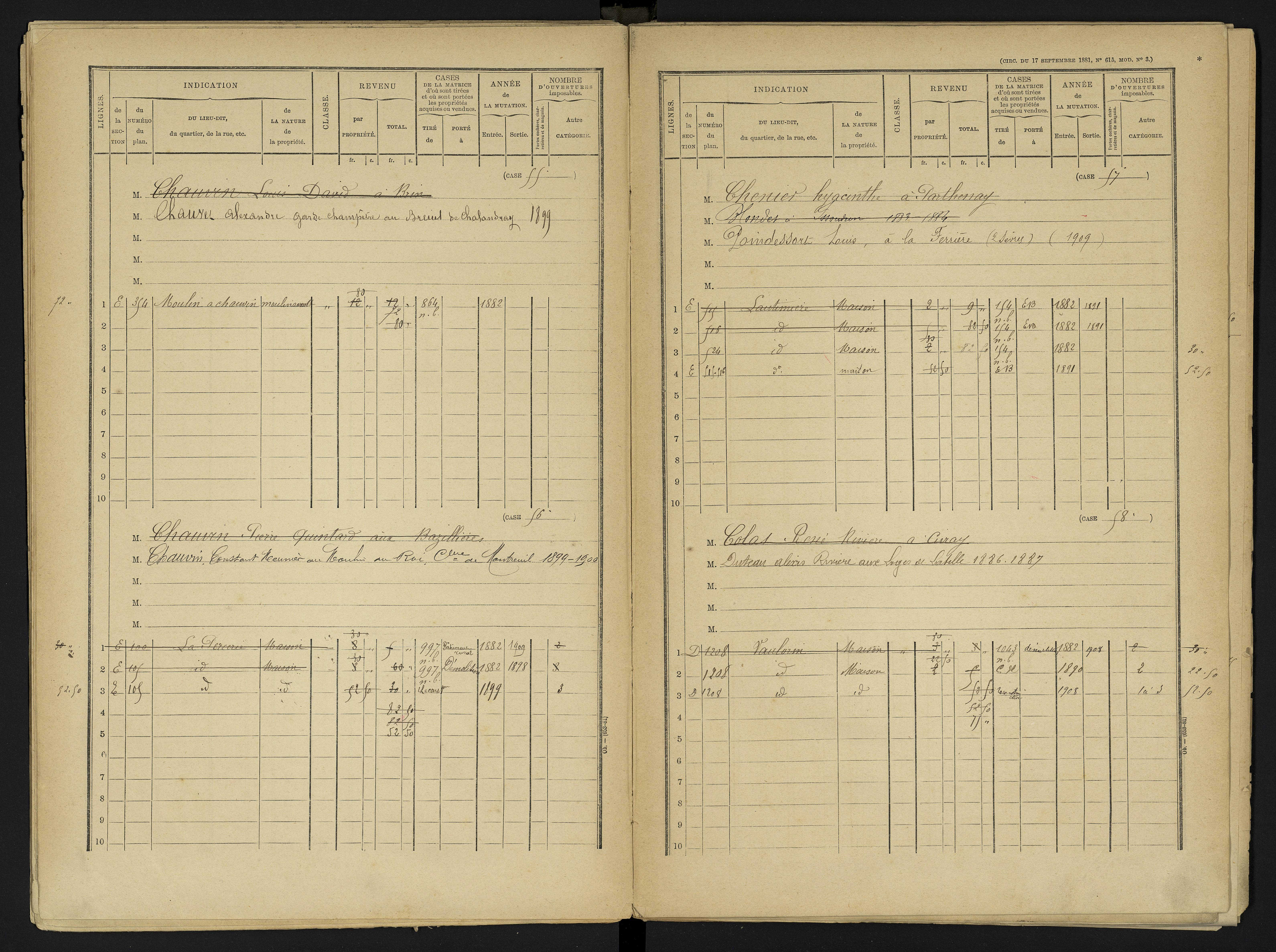Ayron - FRAD086_cadastre Cases 1-288 