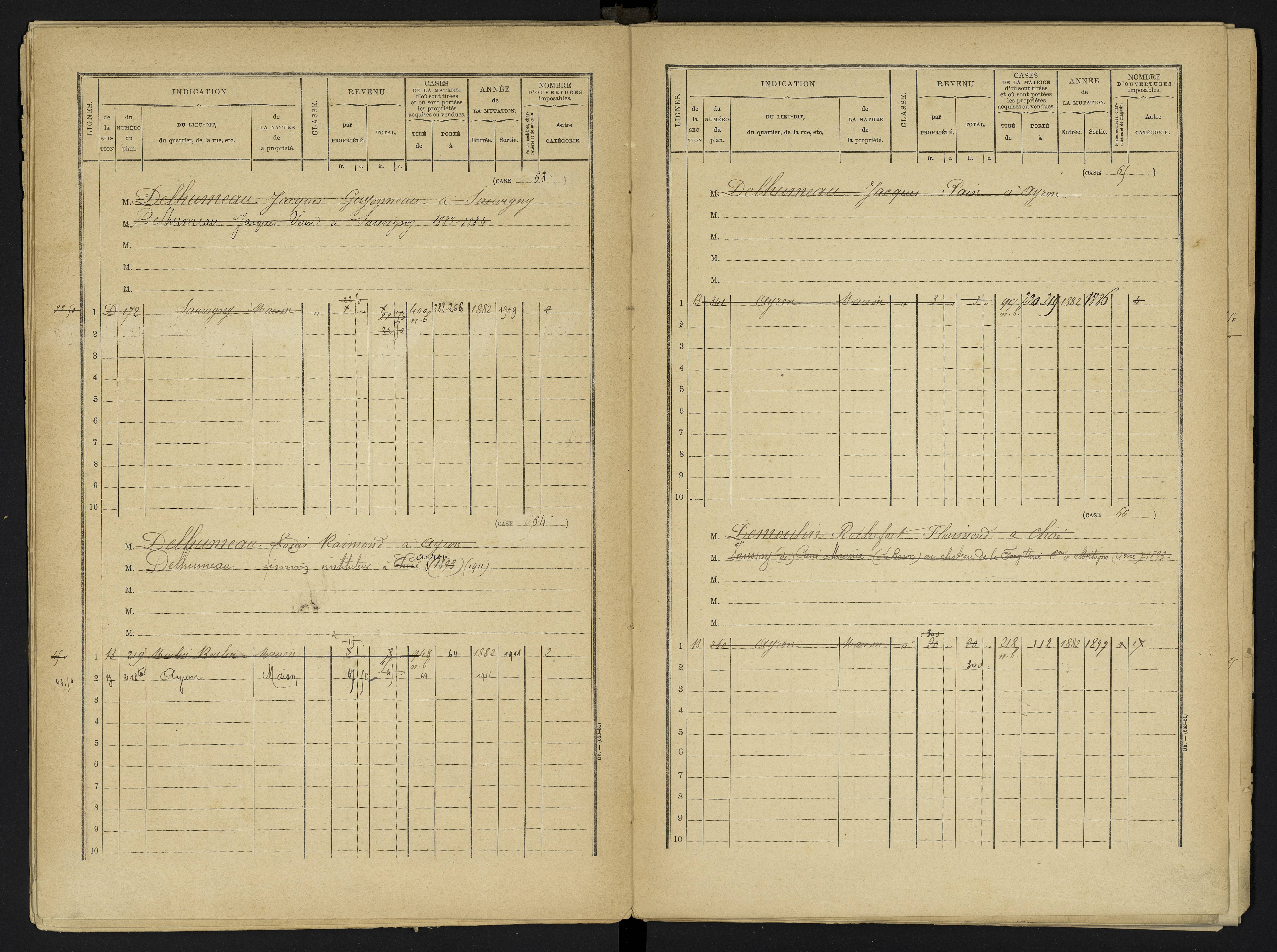 Ayron - FRAD086_cadastre Cases 1-288 