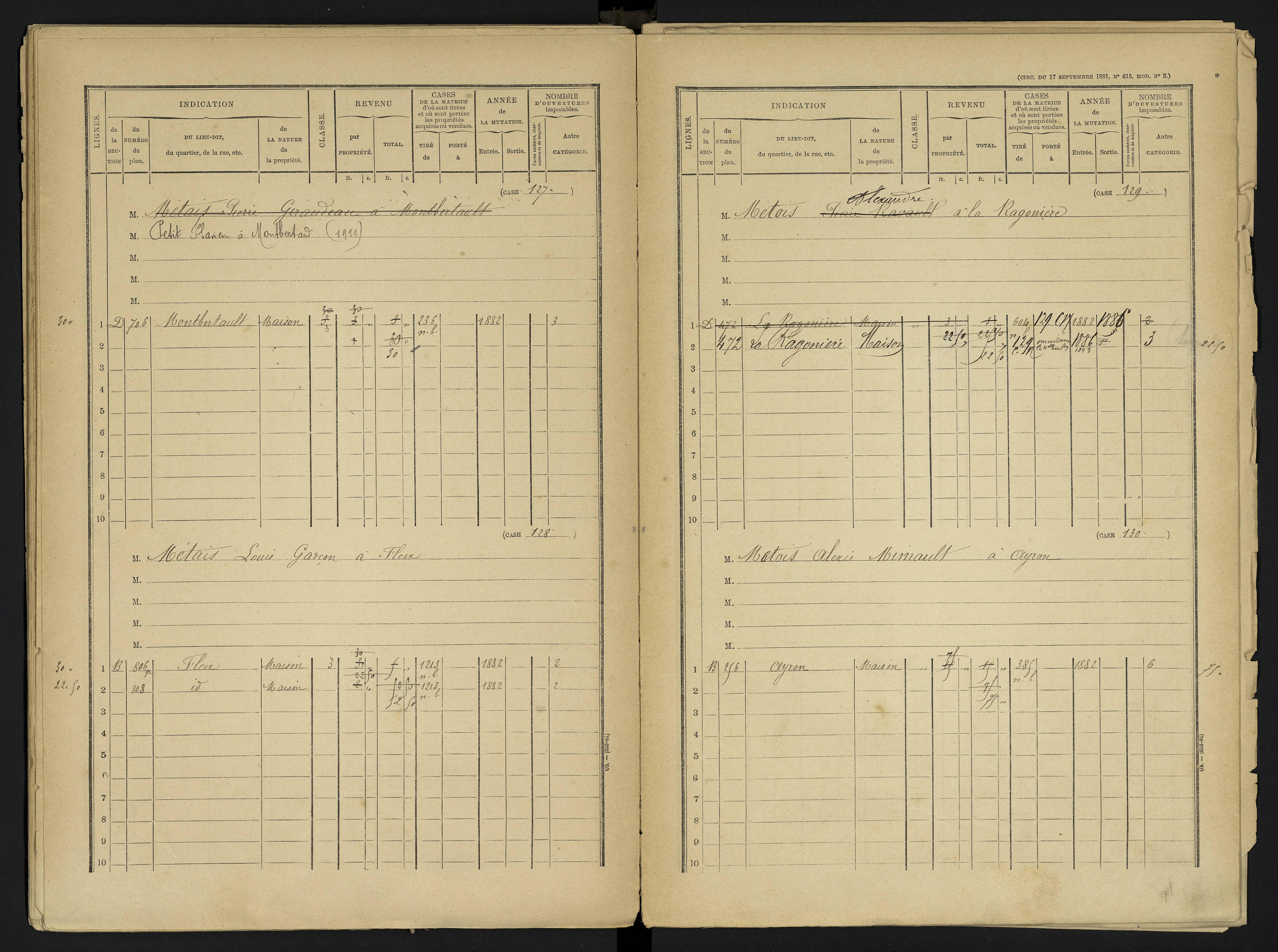 Ayron - FRAD086_cadastre Cases 1-288 