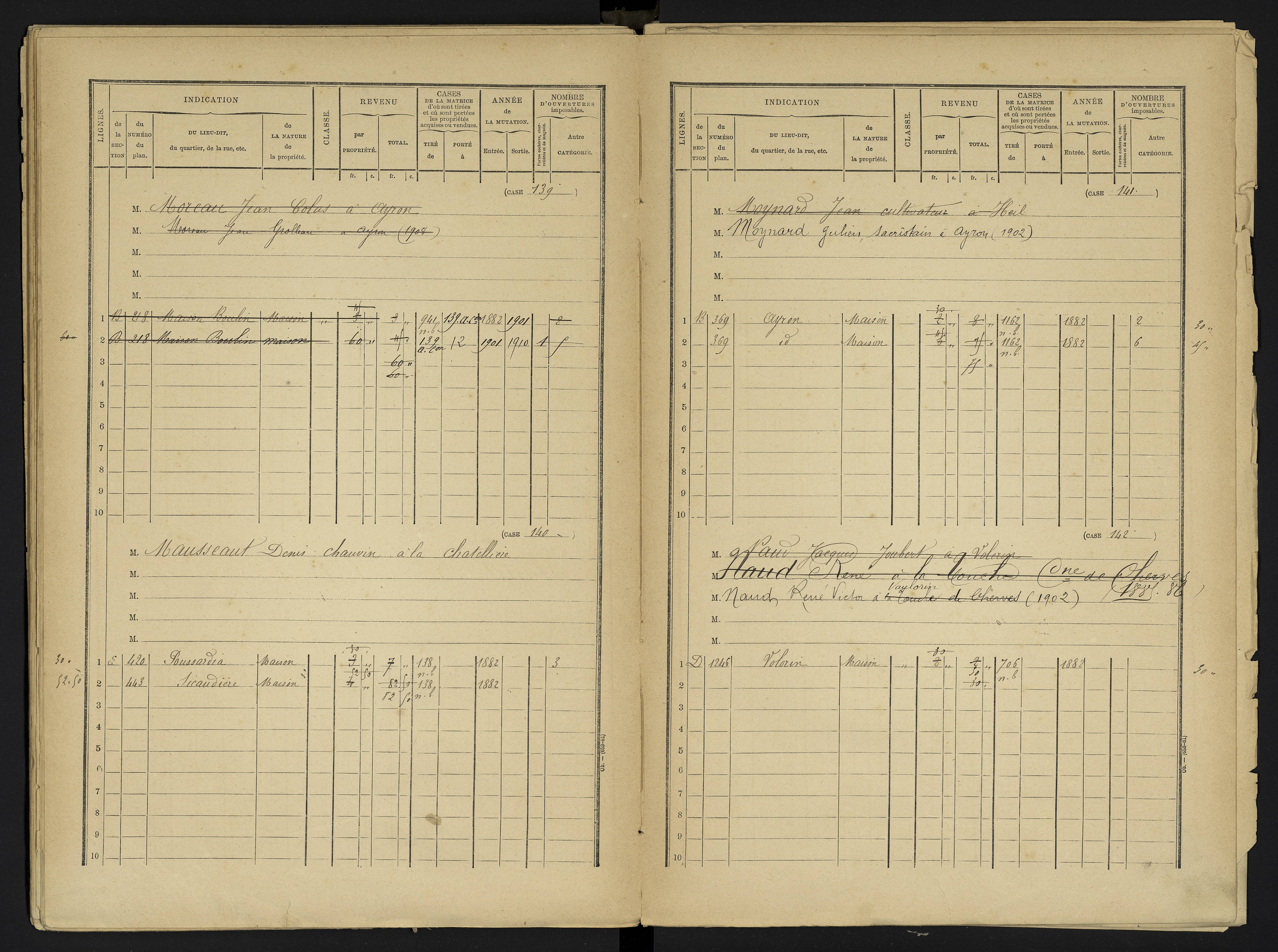 Ayron - FRAD086_cadastre Cases 1-288 