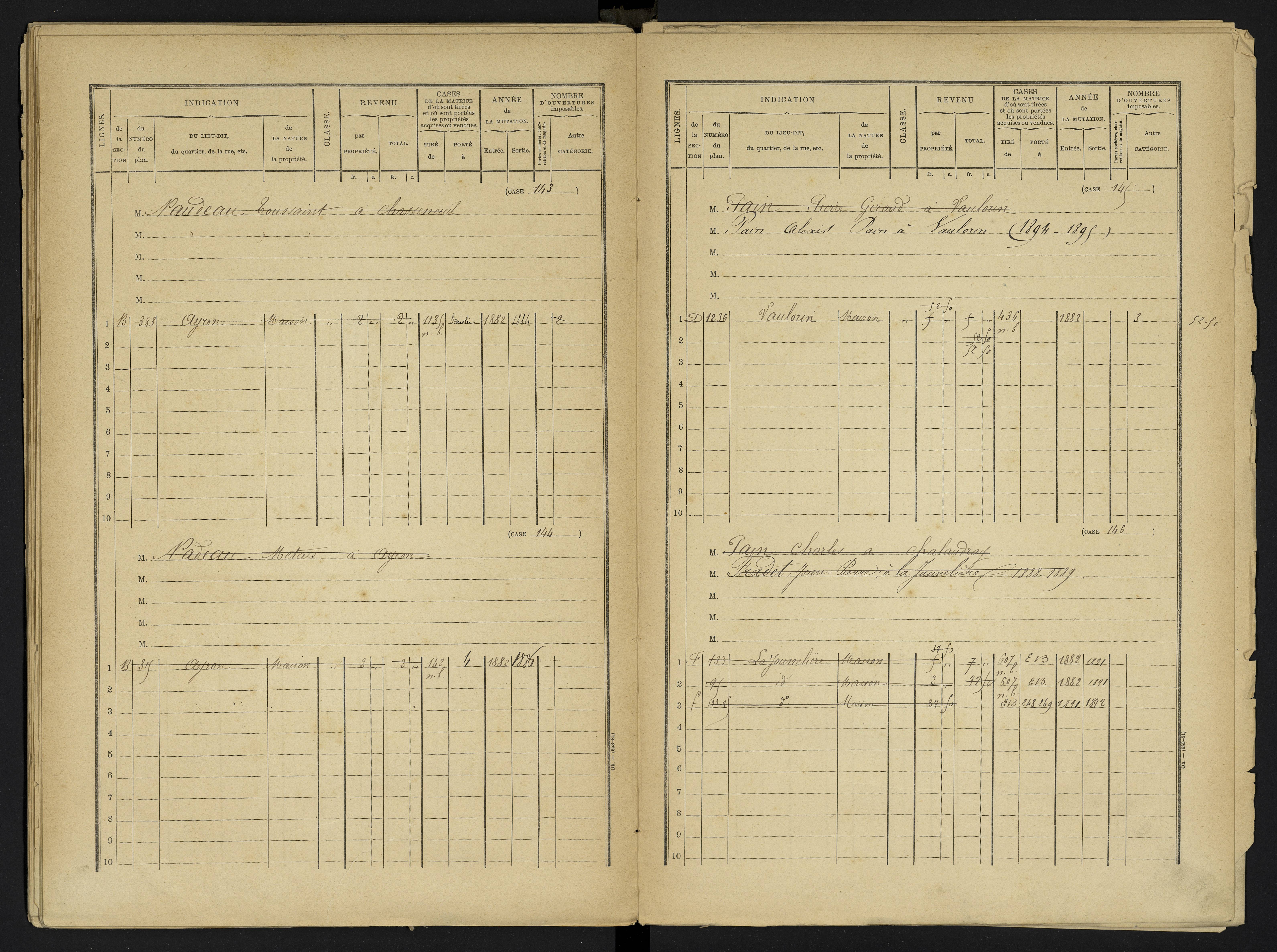 Ayron - FRAD086_cadastre Cases 1-288 