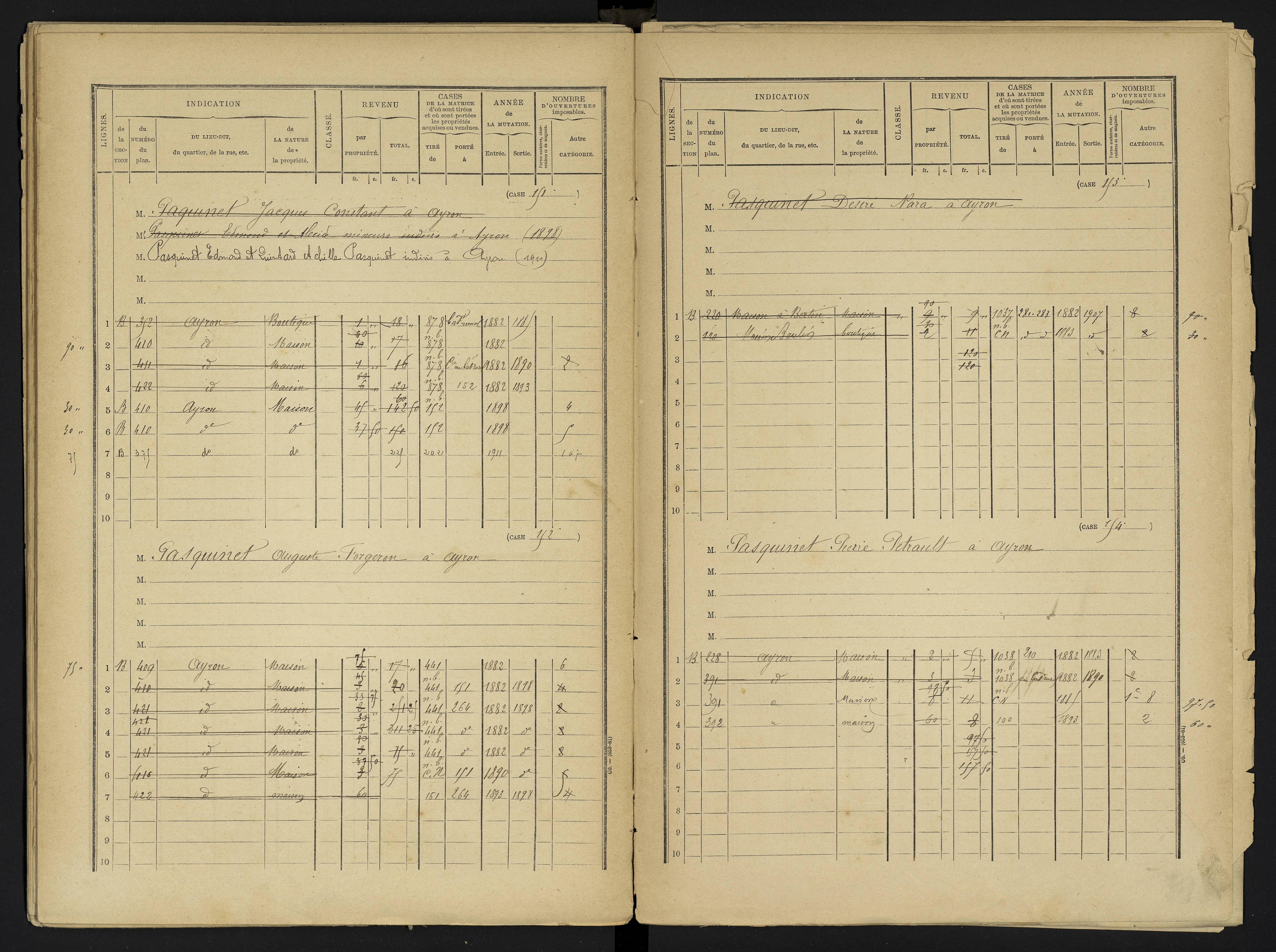 Ayron - FRAD086_cadastre Cases 1-288 