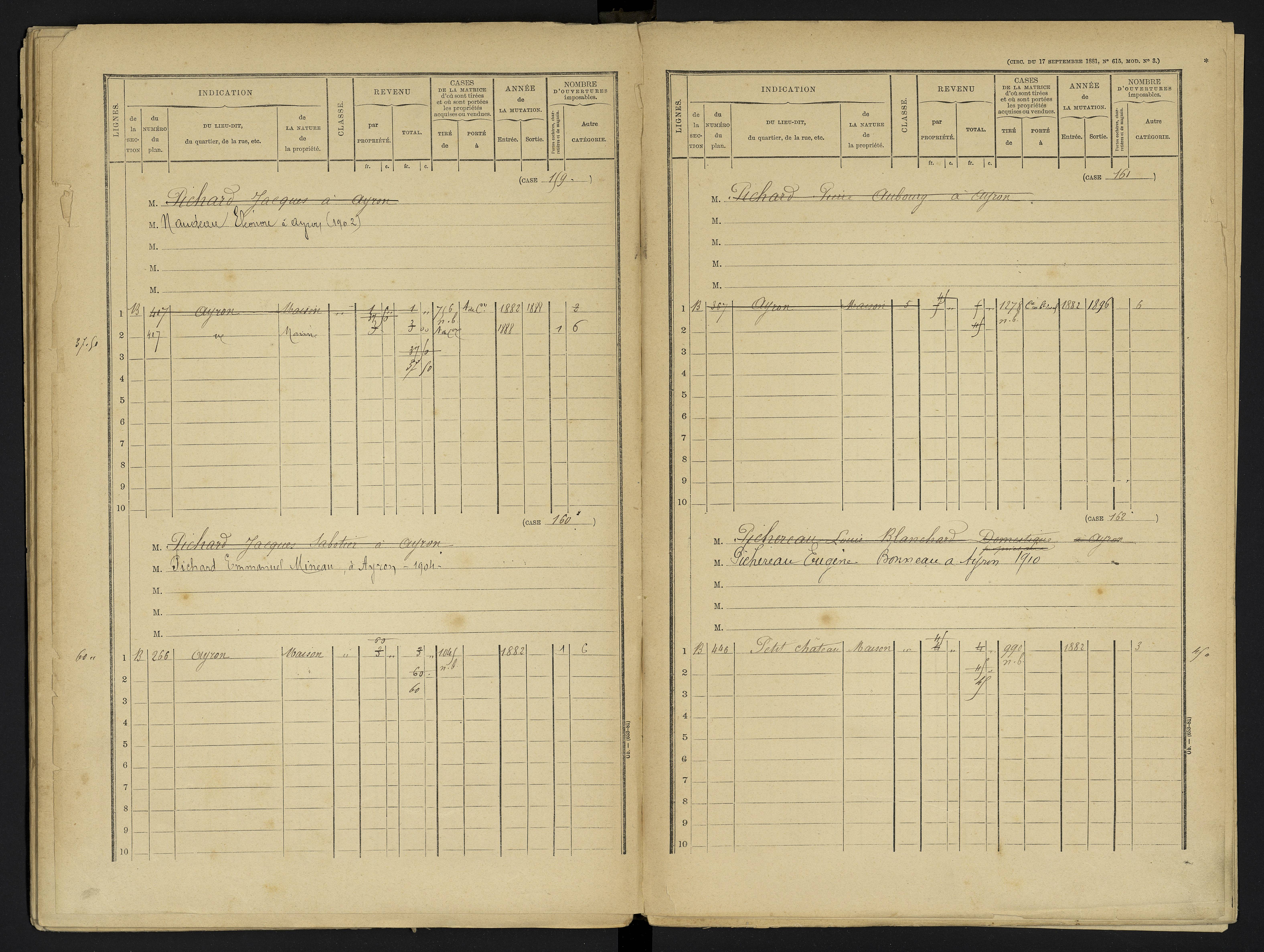 Ayron - FRAD086_cadastre Cases 1-288 