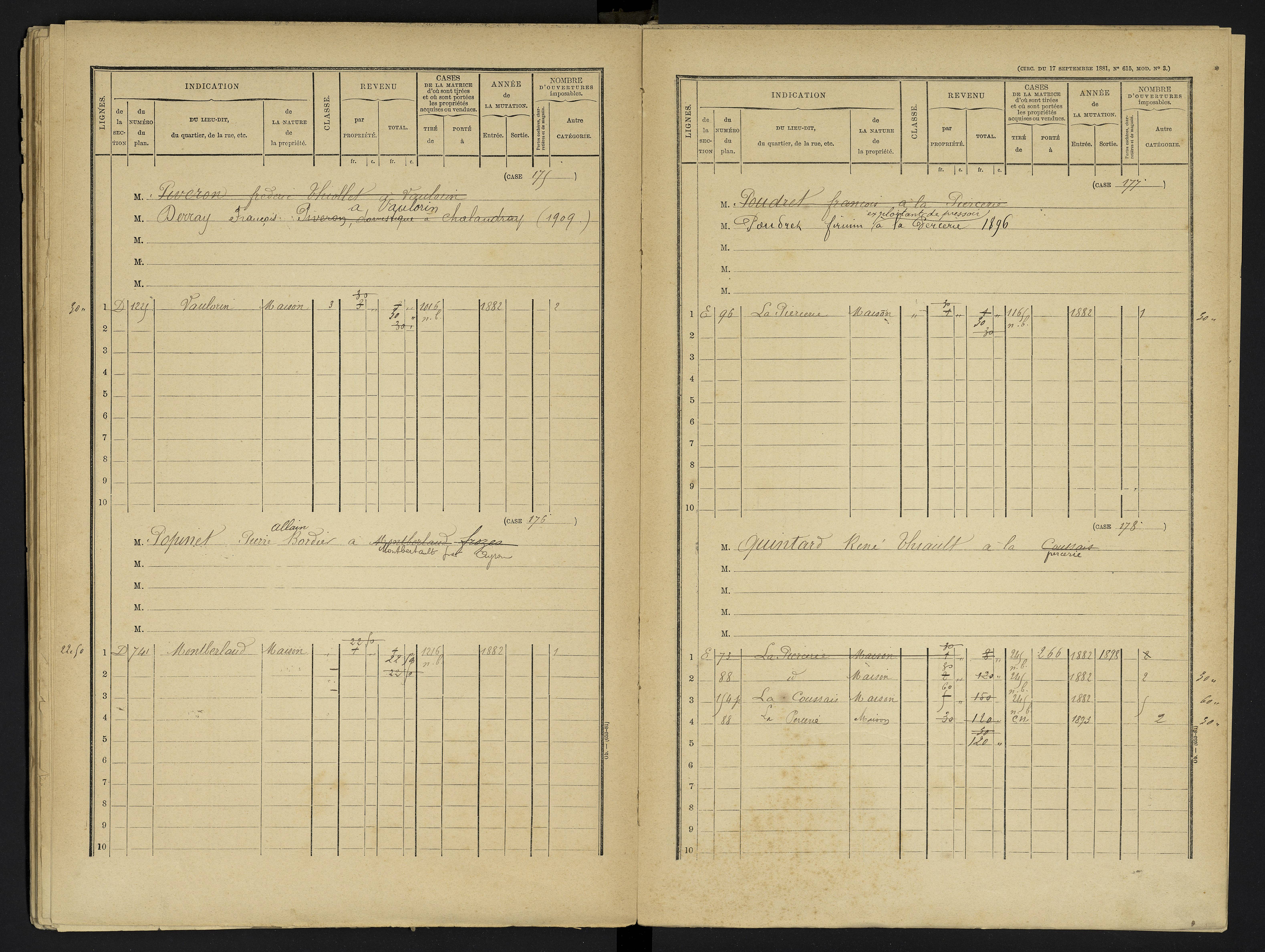 Ayron - FRAD086_cadastre Cases 1-288 