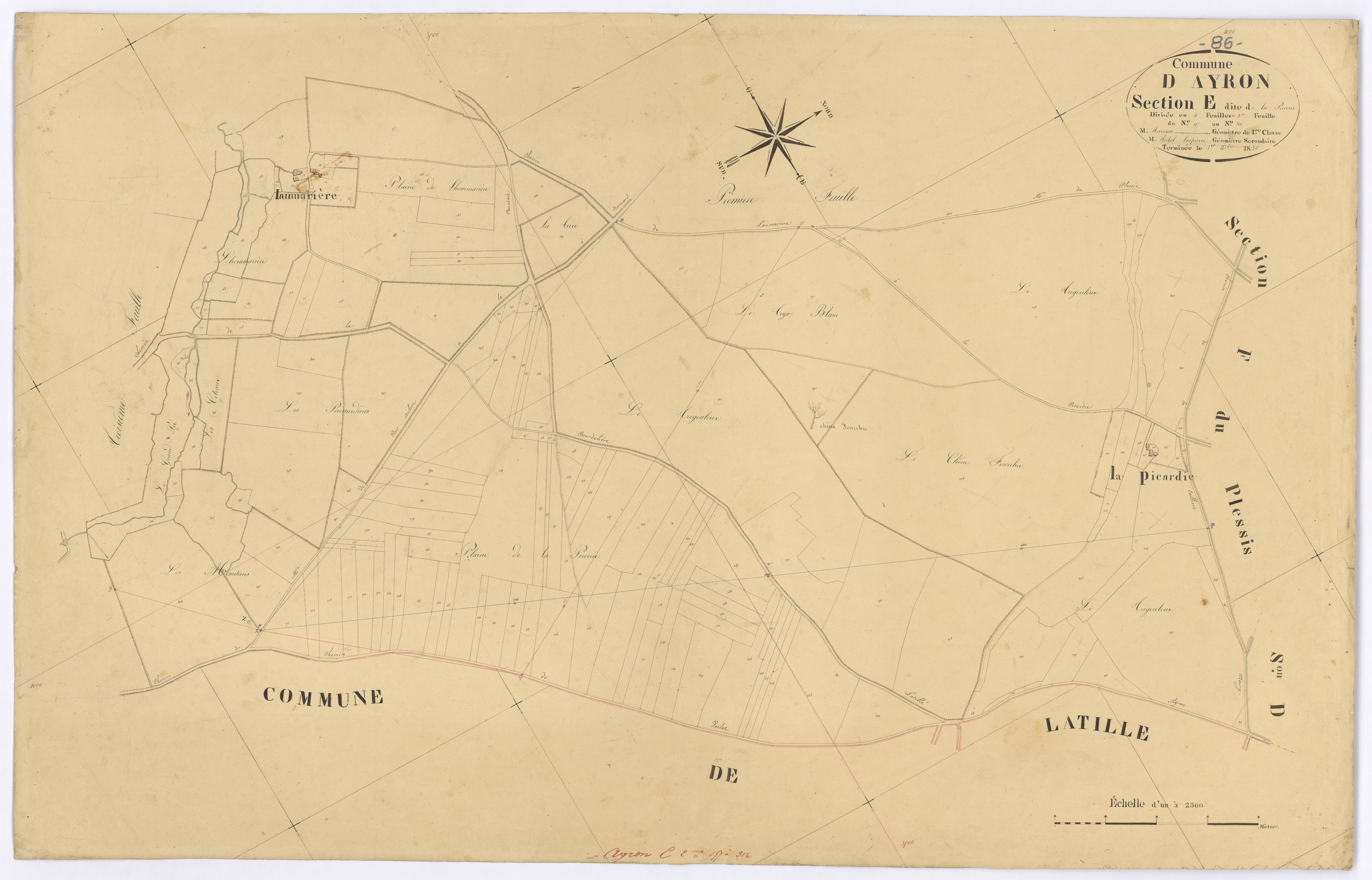 Ayron - FRAD086_cadastre Plans 