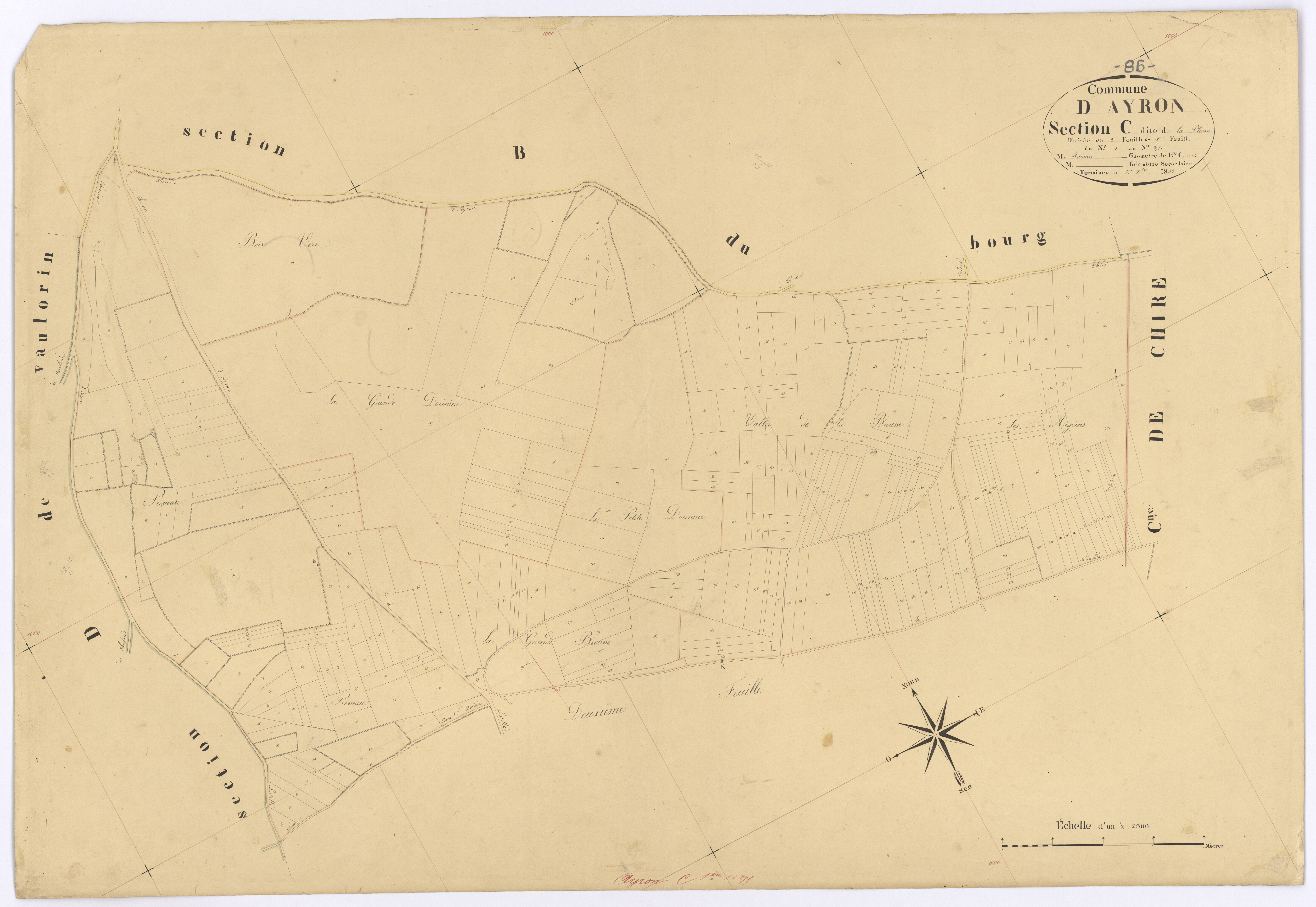 Ayron - FRAD086_cadastre Plans 