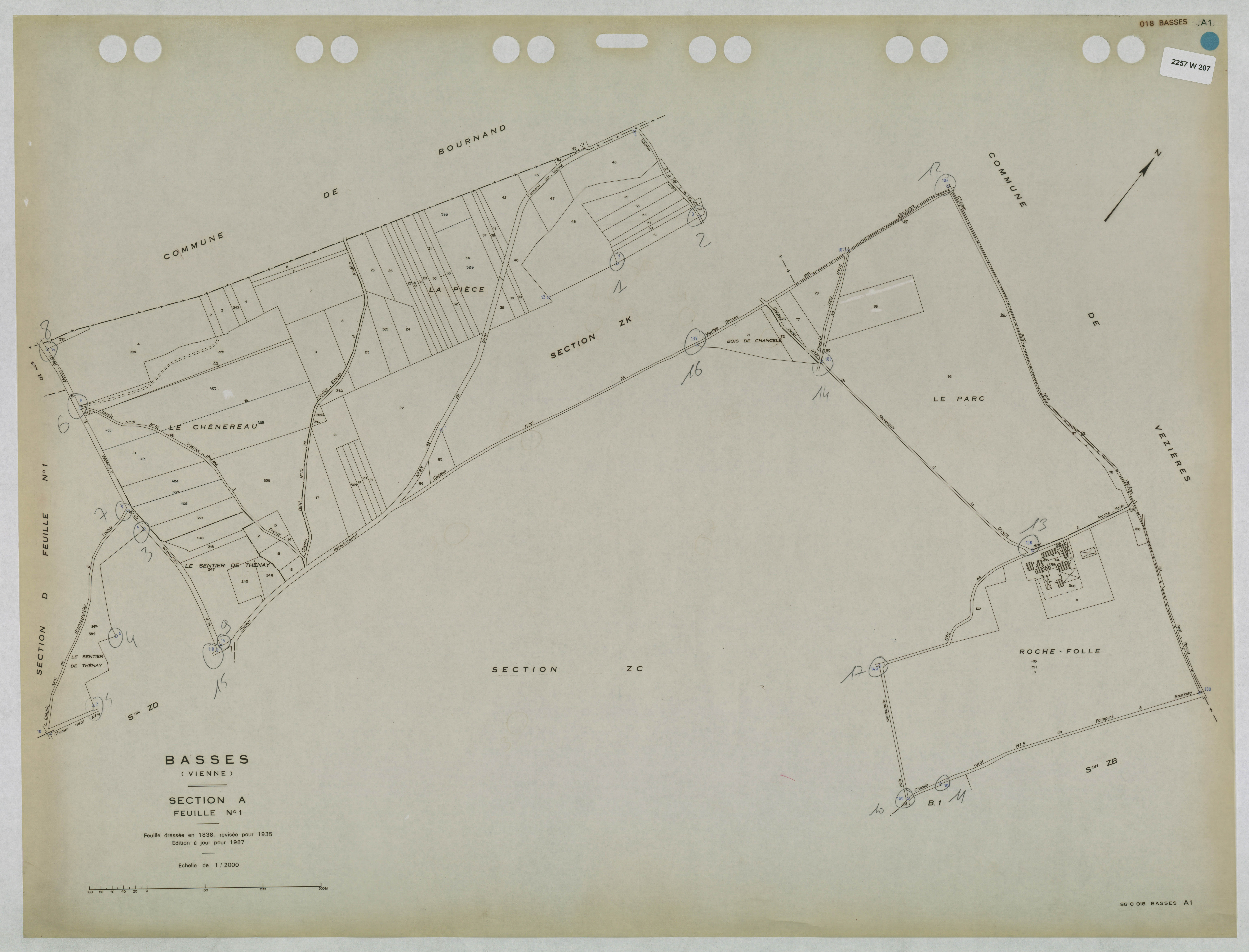 Basses - FRAD086_cadastre Plans mis à jour 