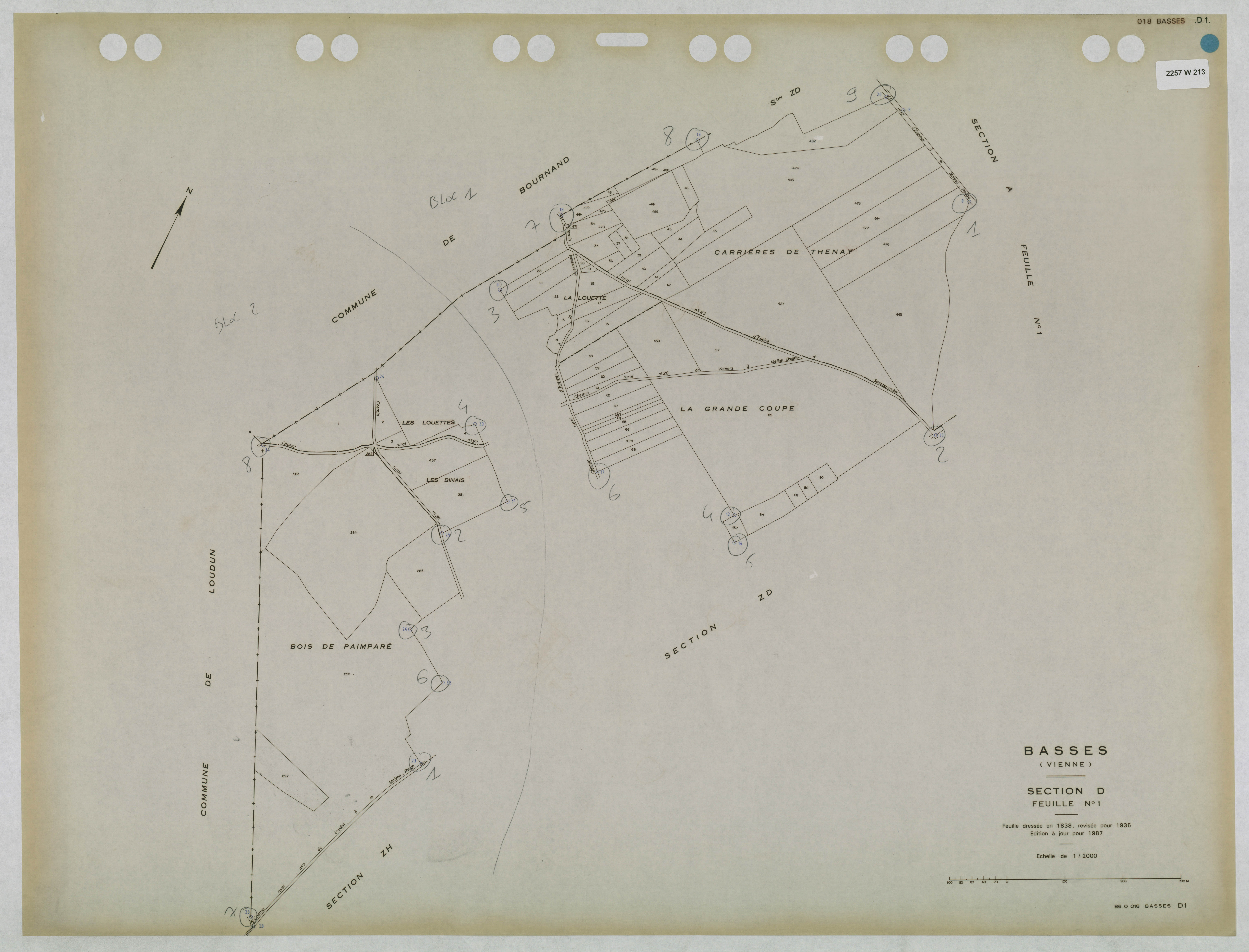 Basses - FRAD086_cadastre Plans mis à jour 