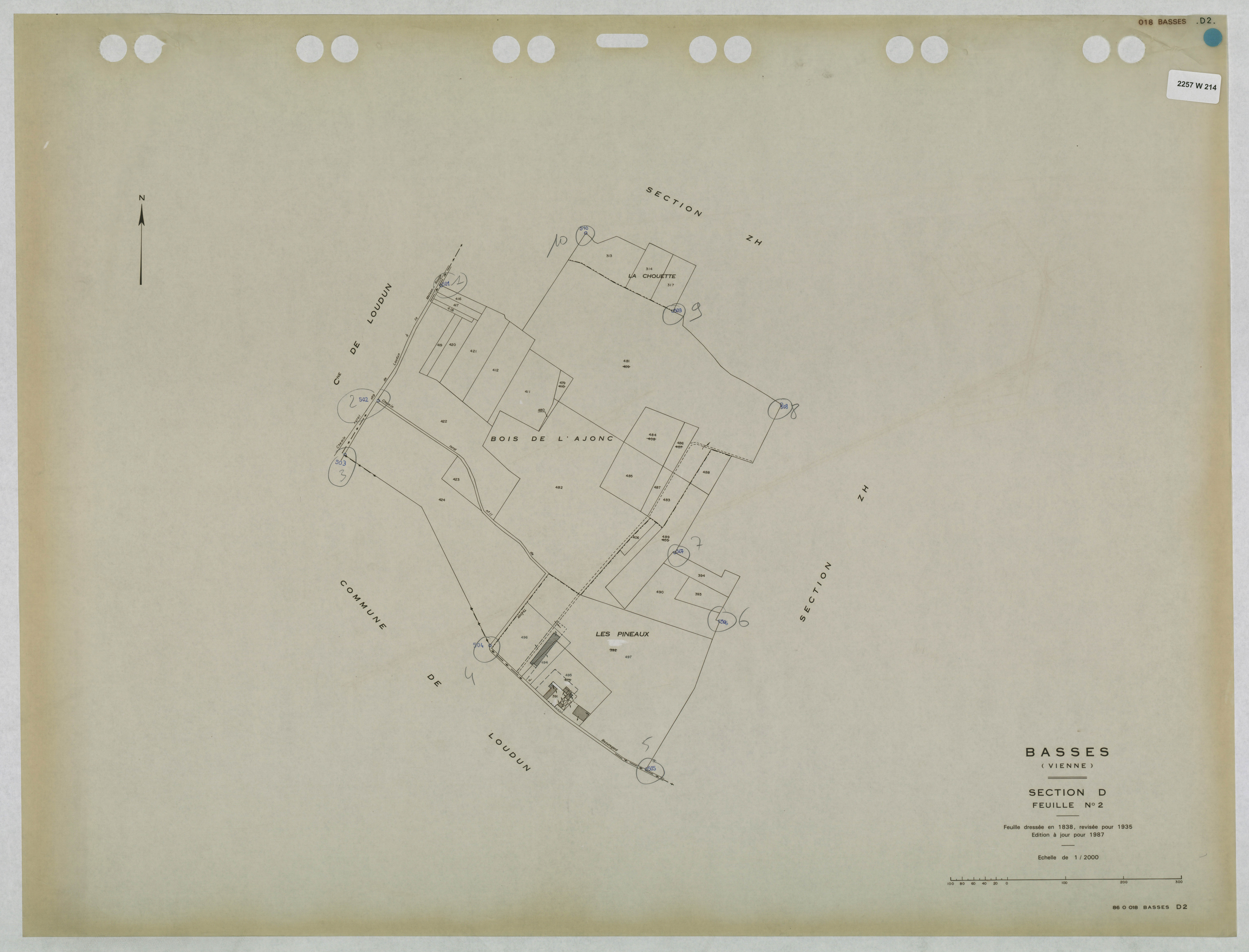 Basses - FRAD086_cadastre Plans mis à jour 