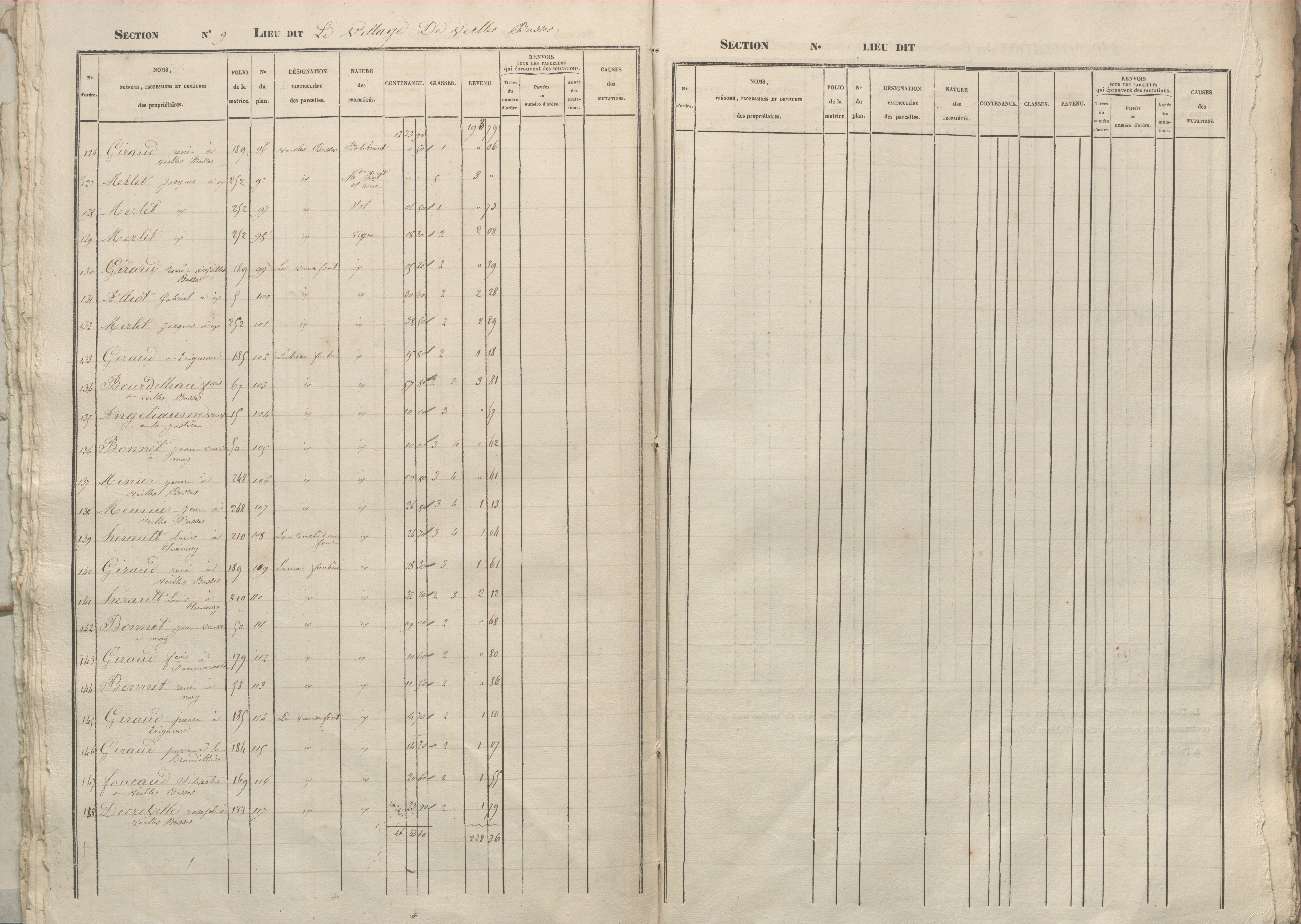 Basses - FRAD086_cadastre Sections A-D 