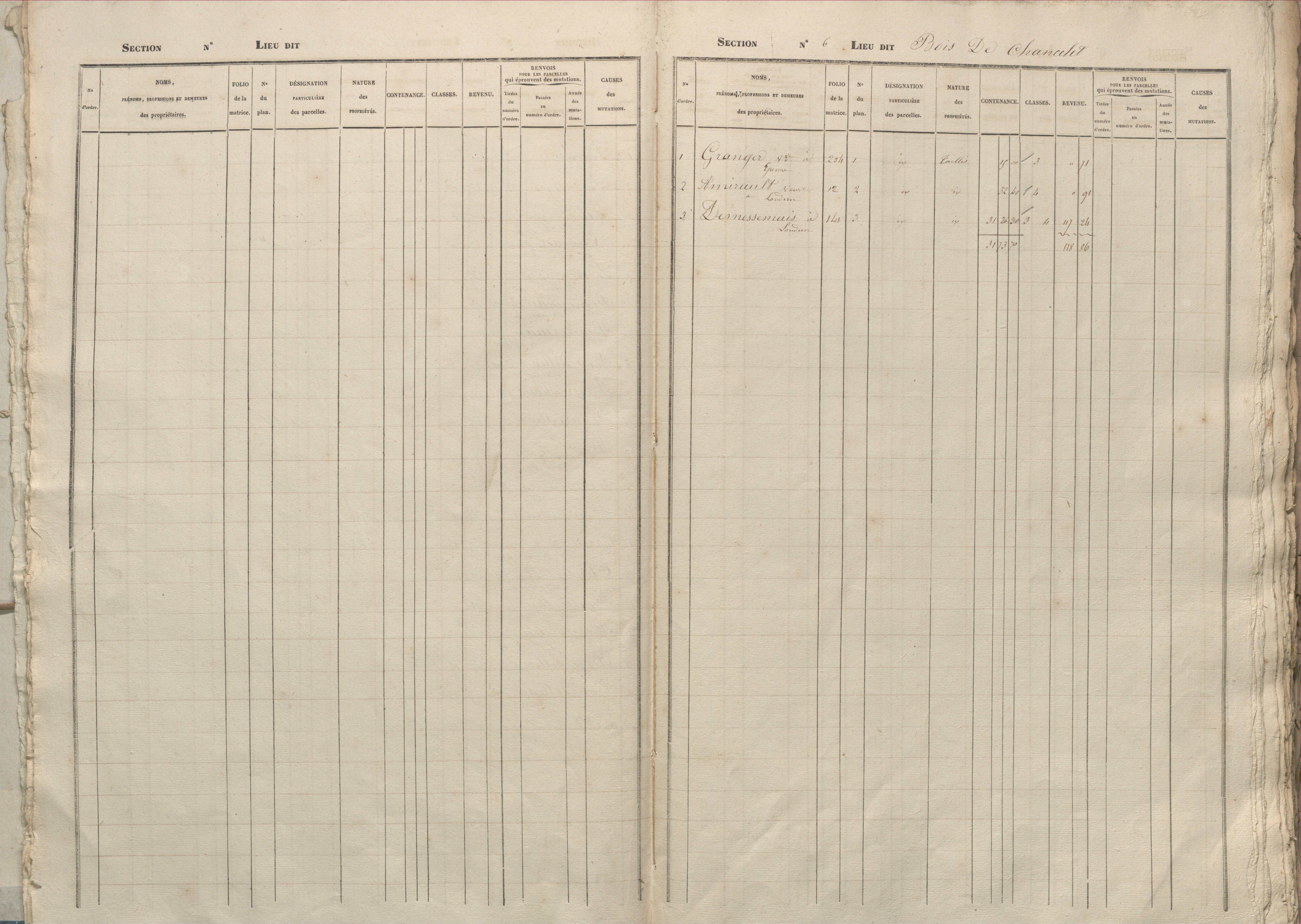 Basses - FRAD086_cadastre Sections A-D 