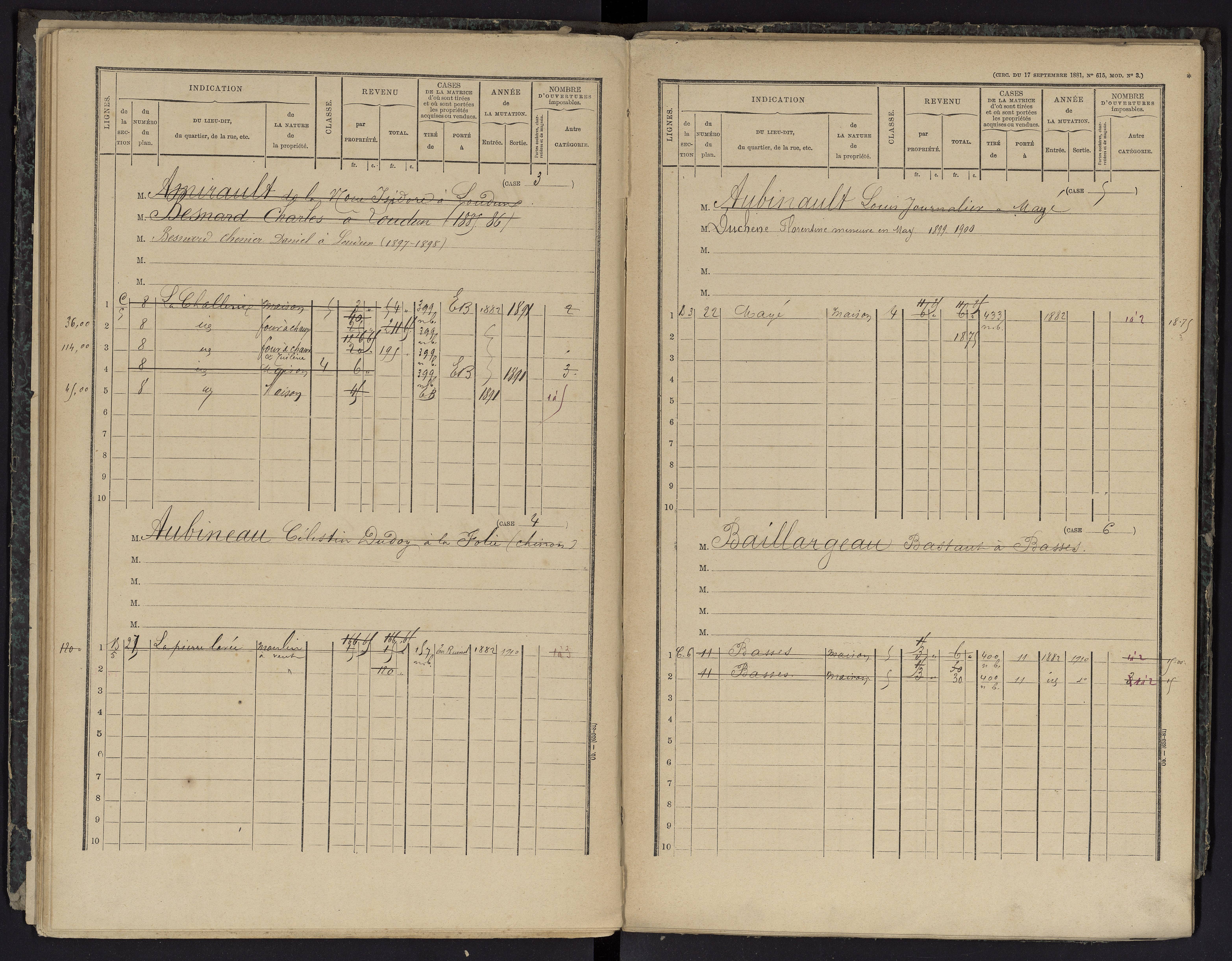 Basses - FRAD086_cadastre Cases 1-134 