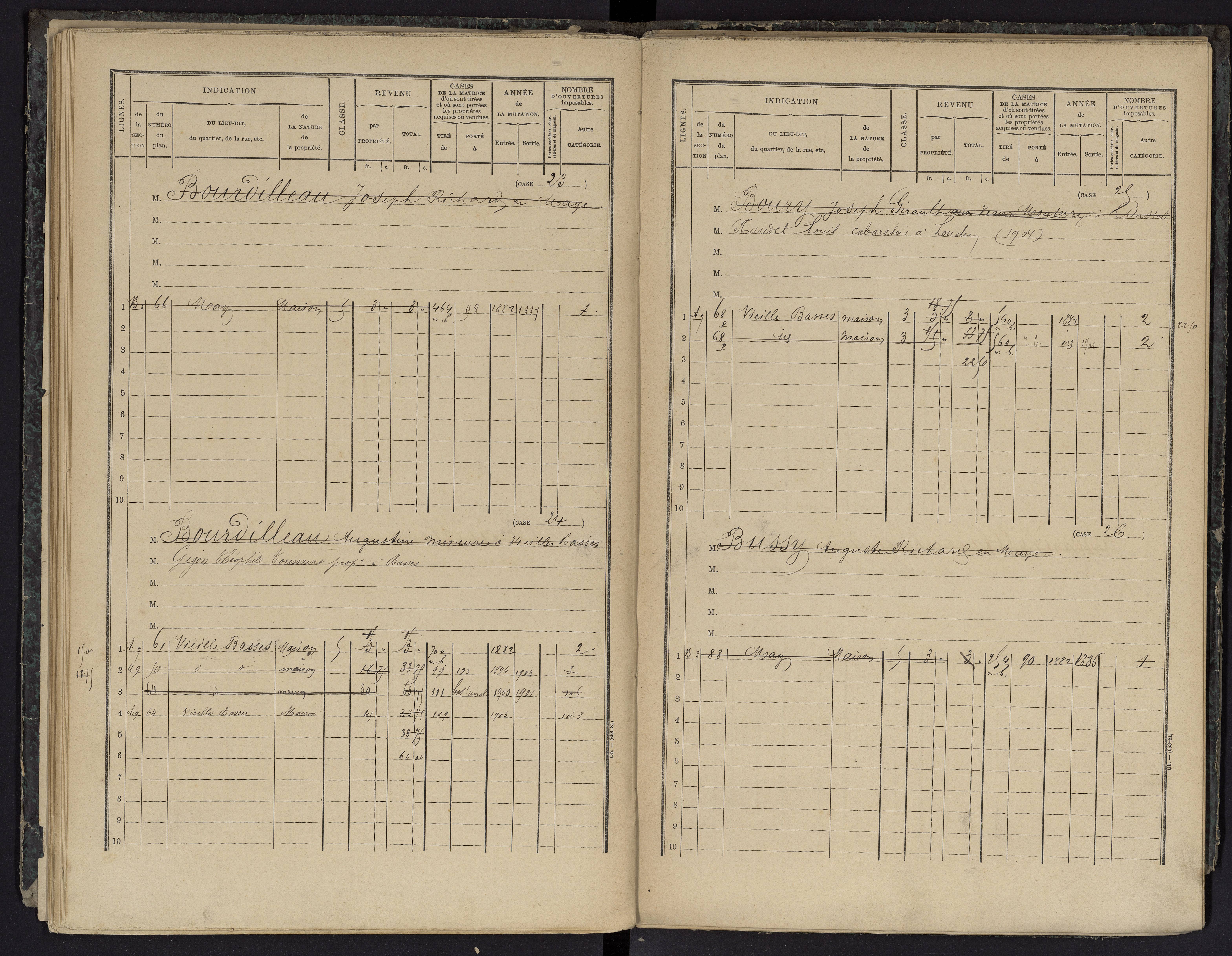 Basses - FRAD086_cadastre Cases 1-134 