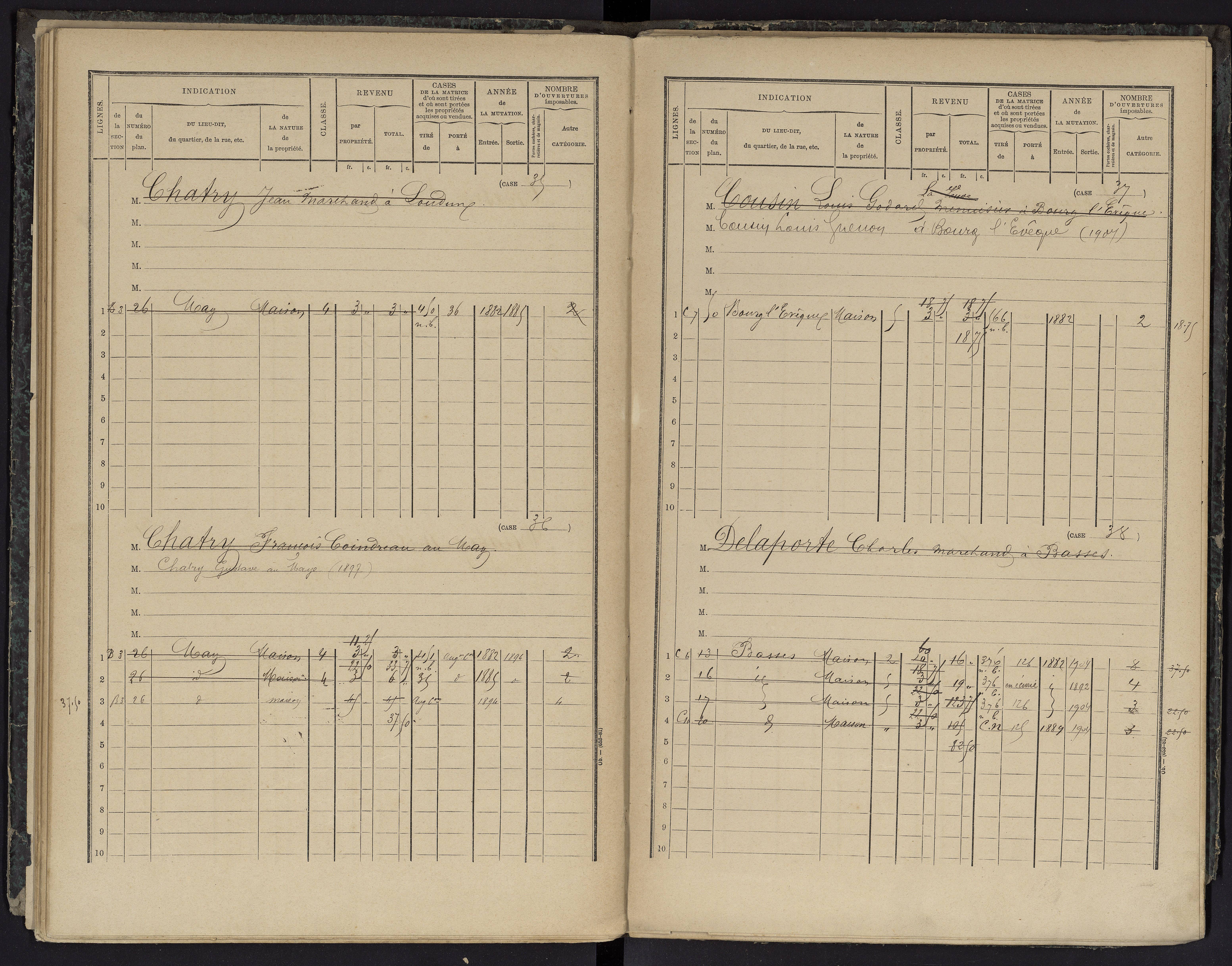 Basses - FRAD086_cadastre Cases 1-134 
