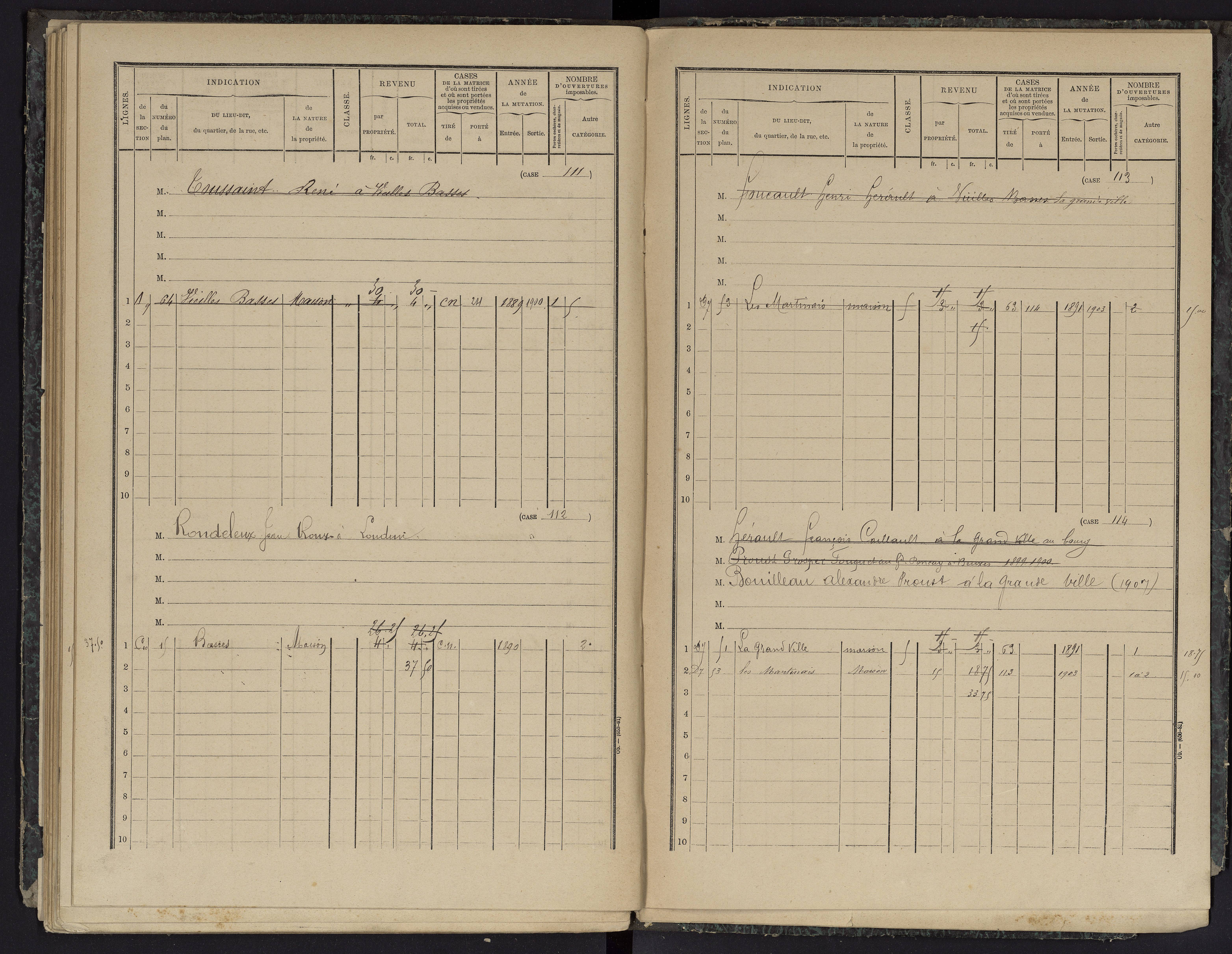 Basses - FRAD086_cadastre Cases 1-134 