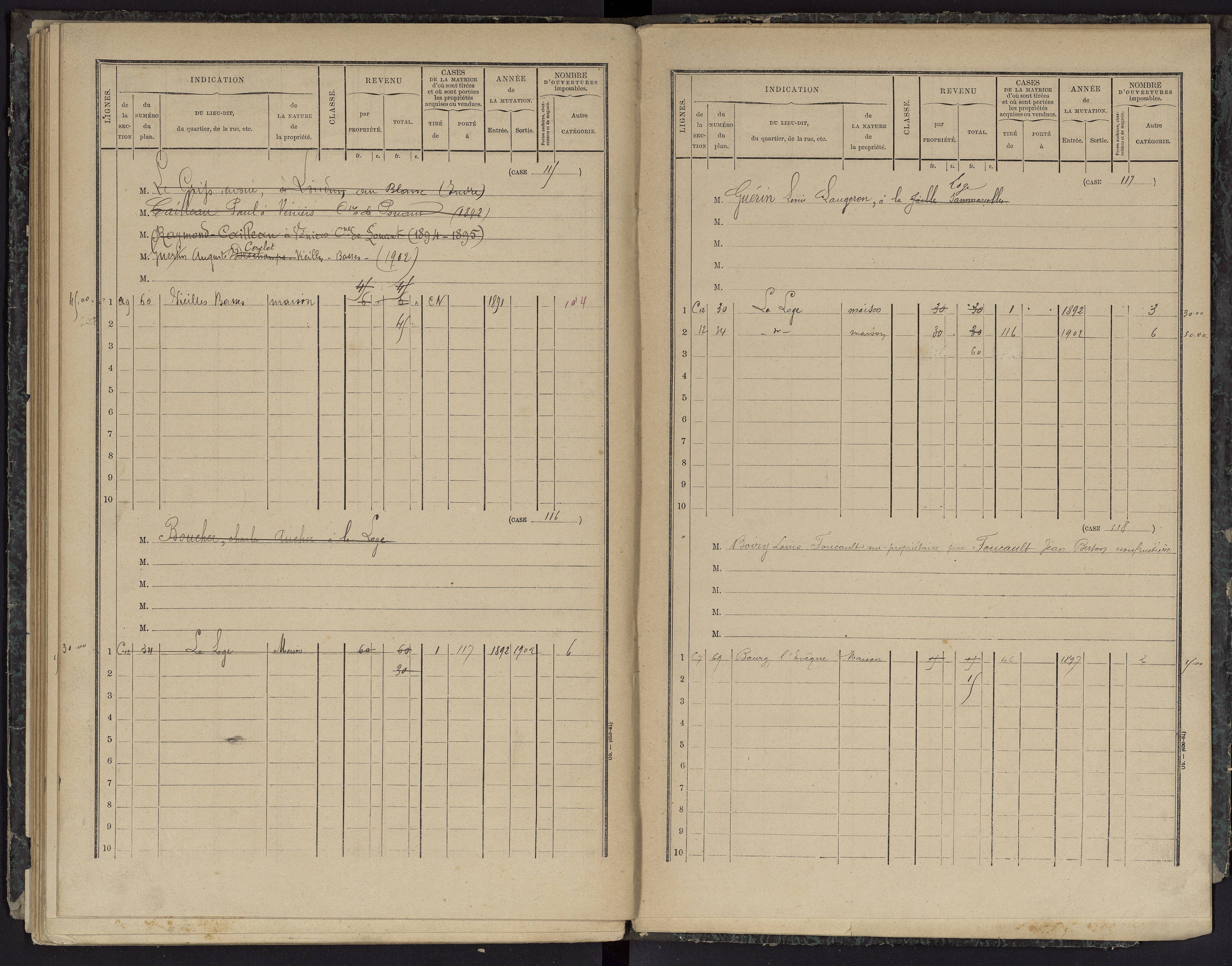 Basses - FRAD086_cadastre Cases 1-134 
