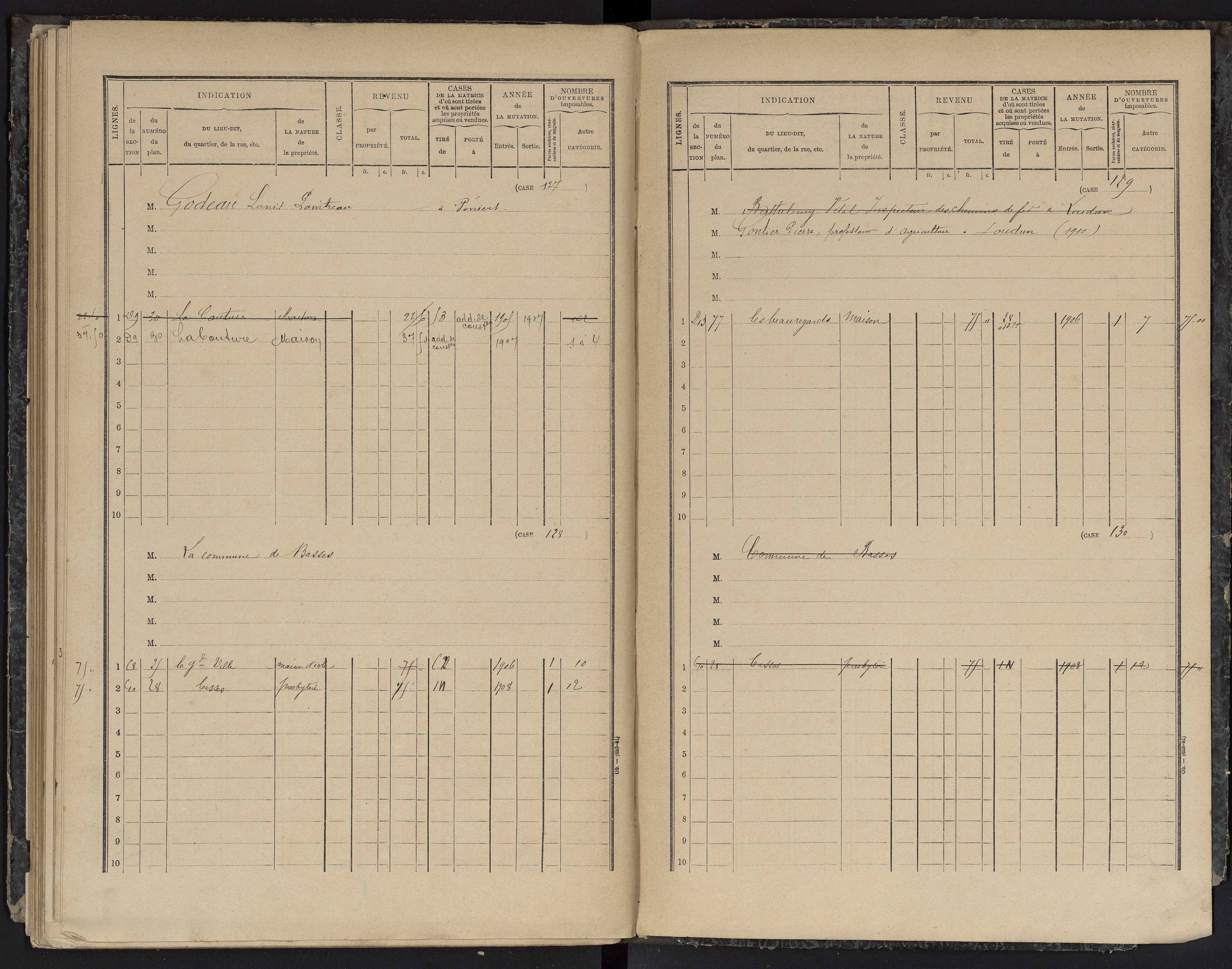 Basses - FRAD086_cadastre Cases 1-134 