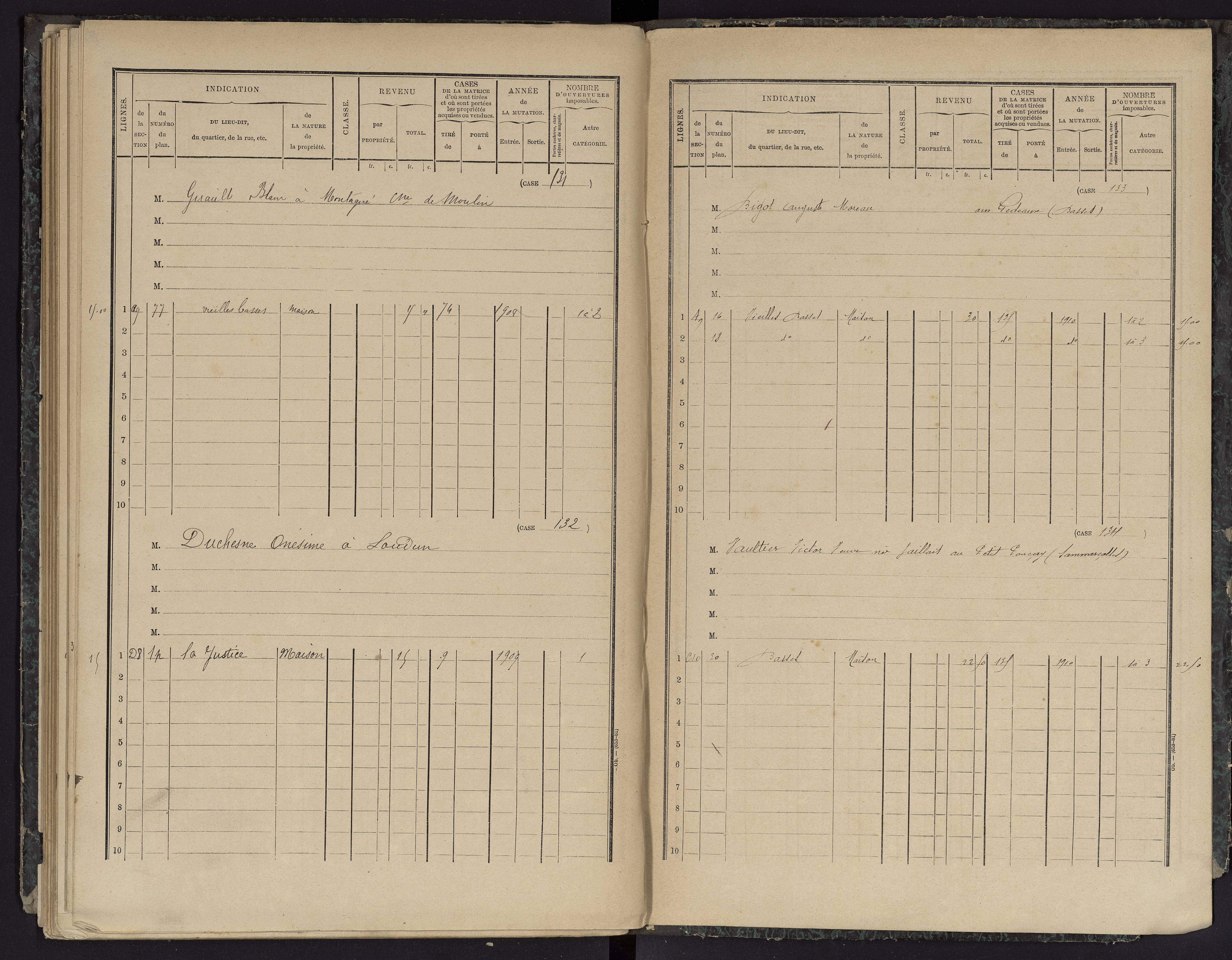 Basses - FRAD086_cadastre Cases 1-134 