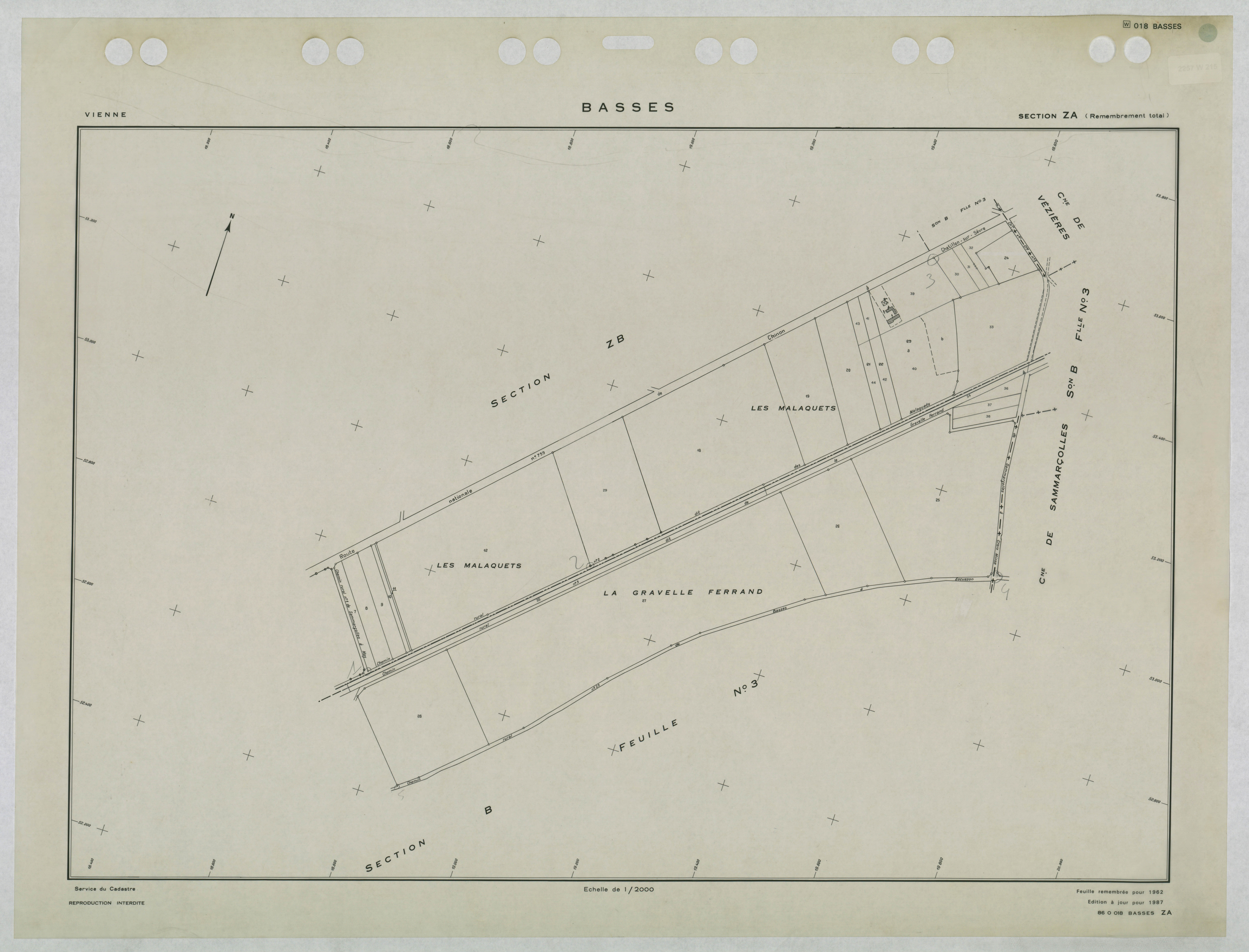 Basses - FRAD086_cadastre Plans remembrés 