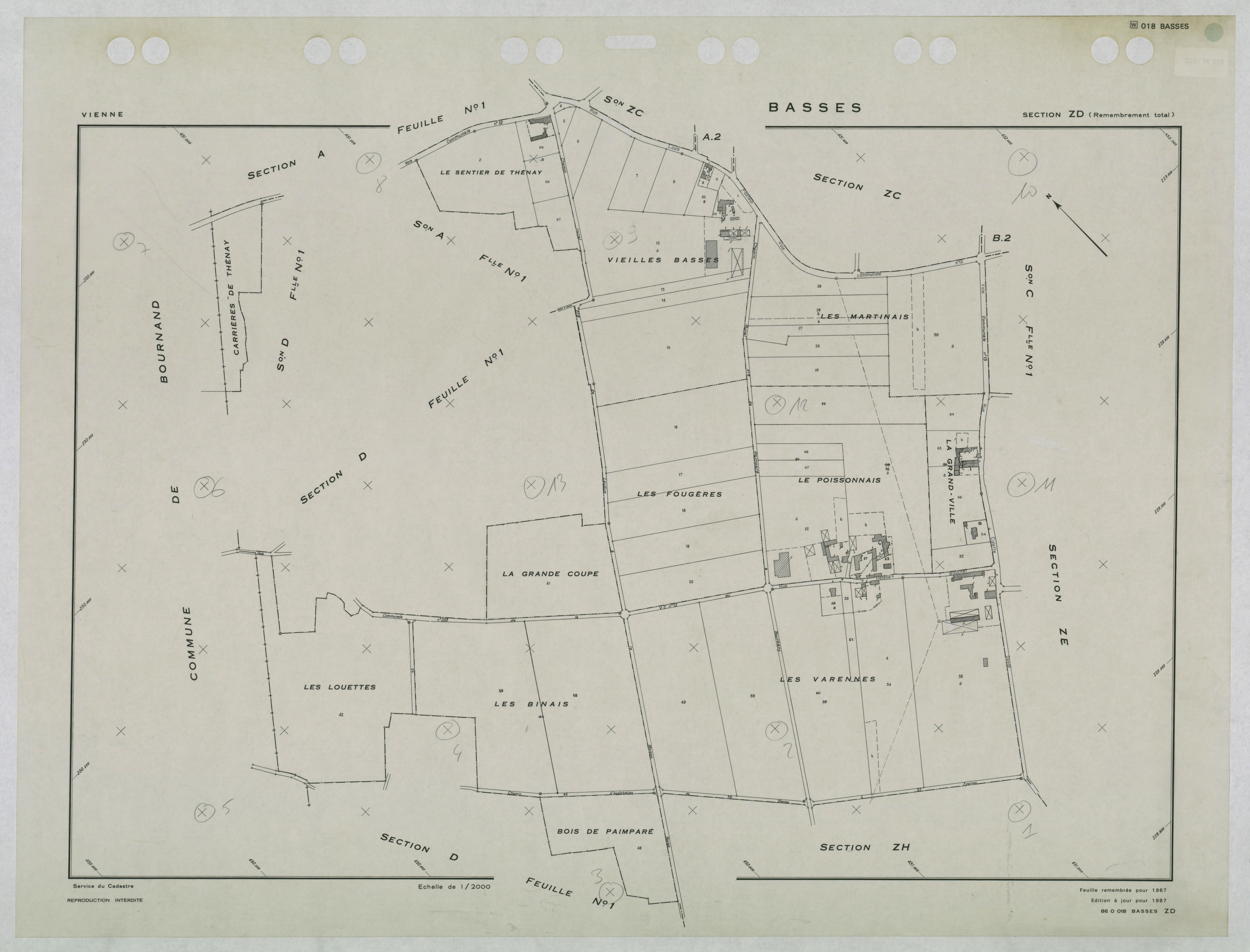 Basses - FRAD086_cadastre Plans remembrés 