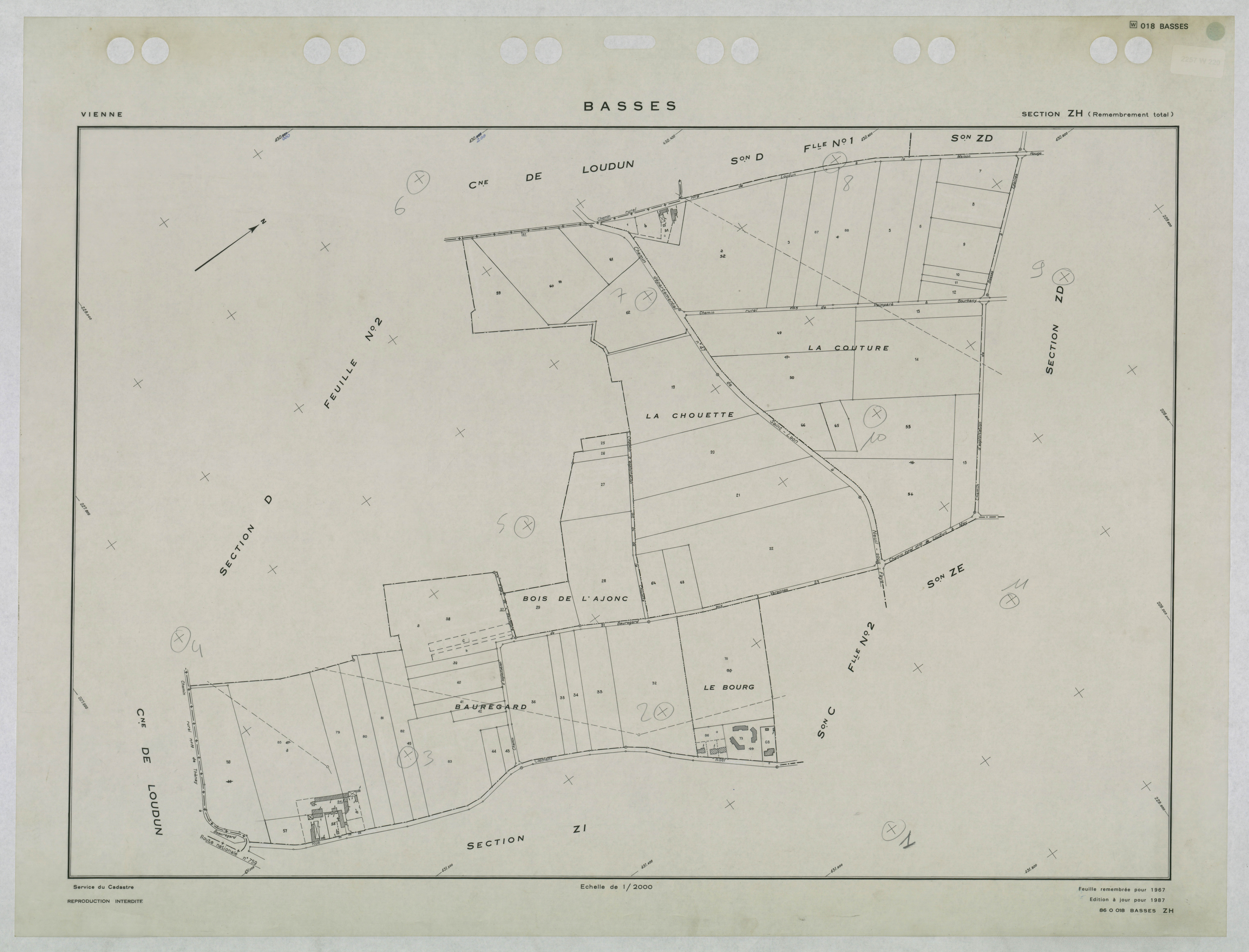 Basses - FRAD086_cadastre Plans remembrés 