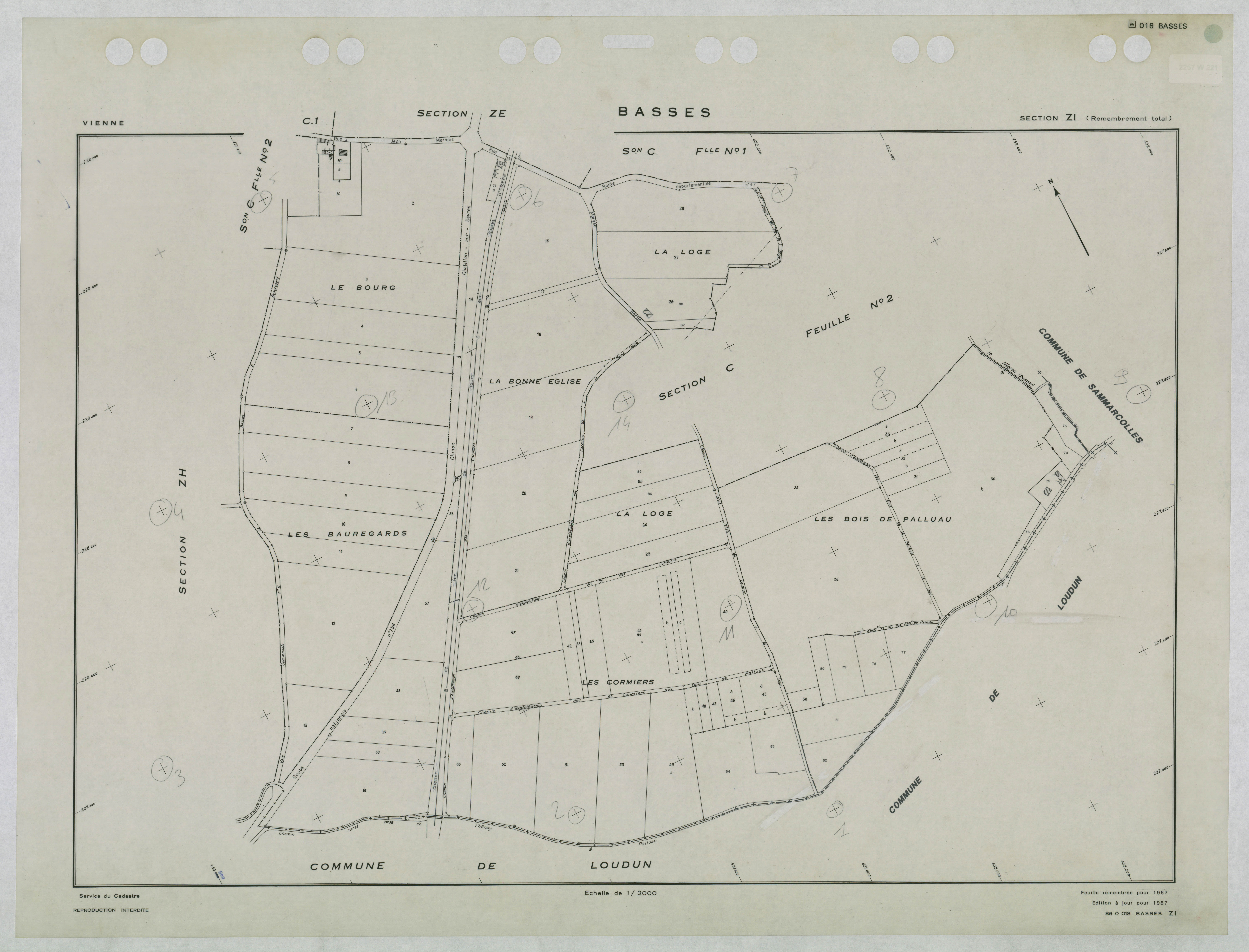 Basses - FRAD086_cadastre Plans remembrés 