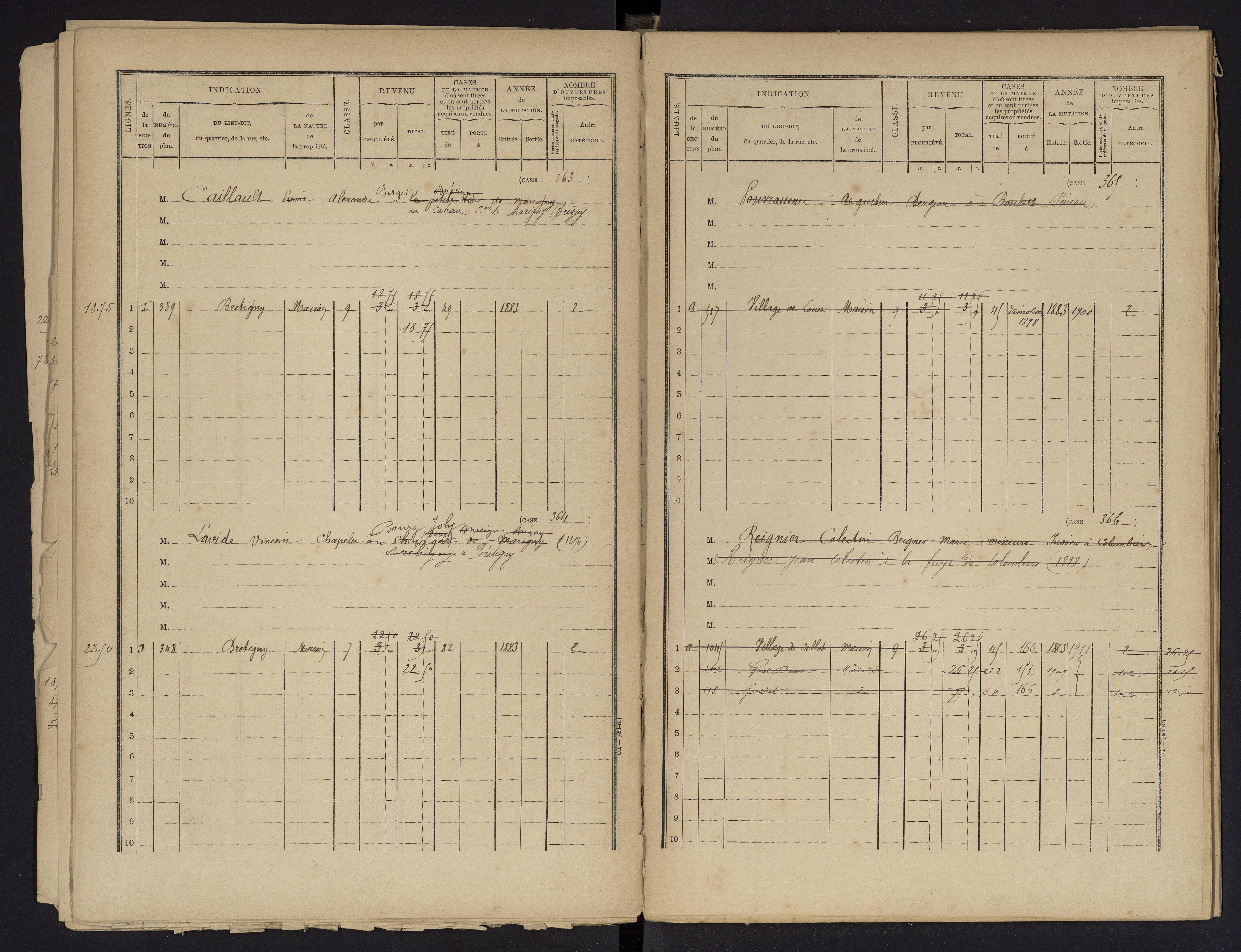 Beaumont - FRAD086_cadastre Cases 1-488 