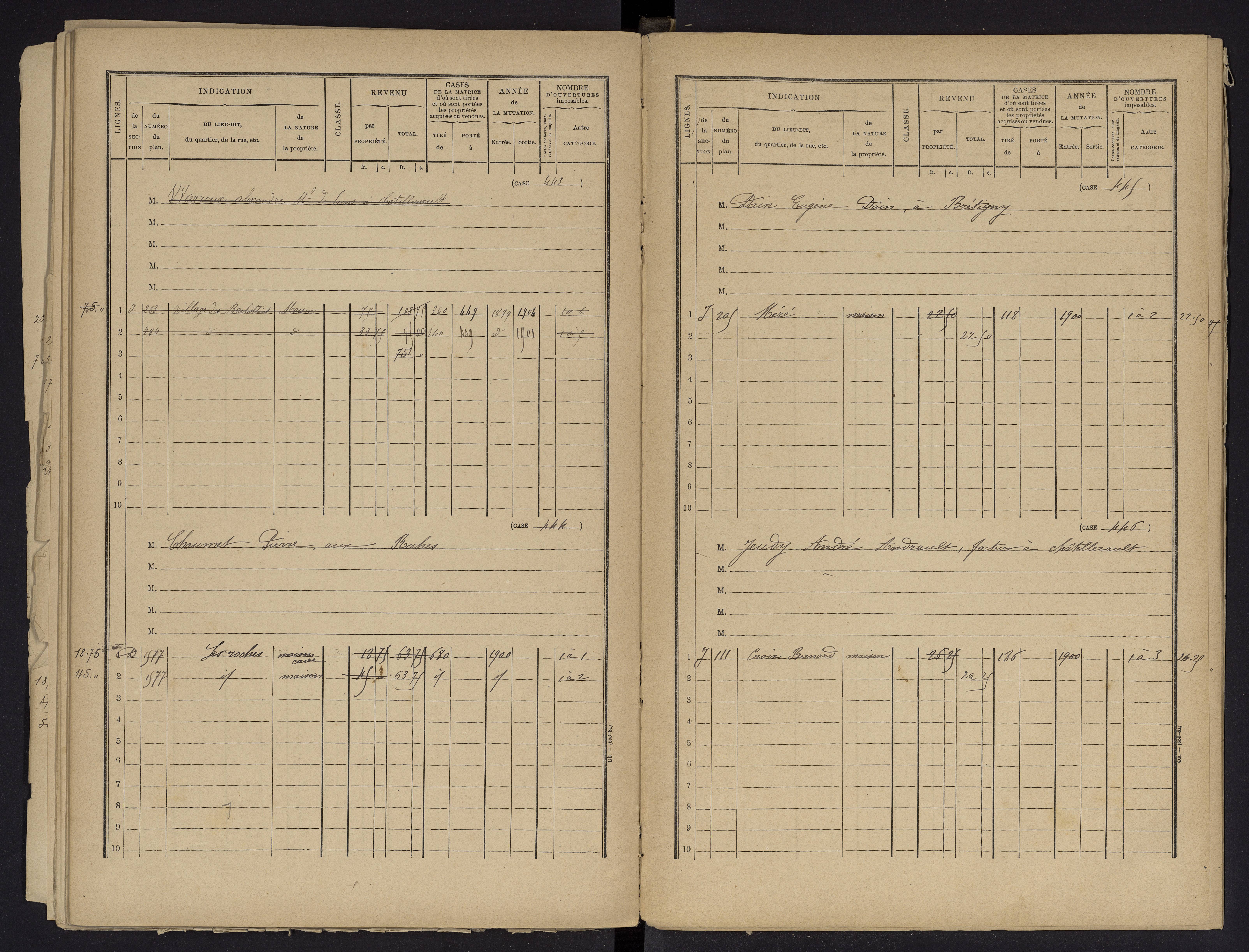 Beaumont - FRAD086_cadastre Cases 1-488 