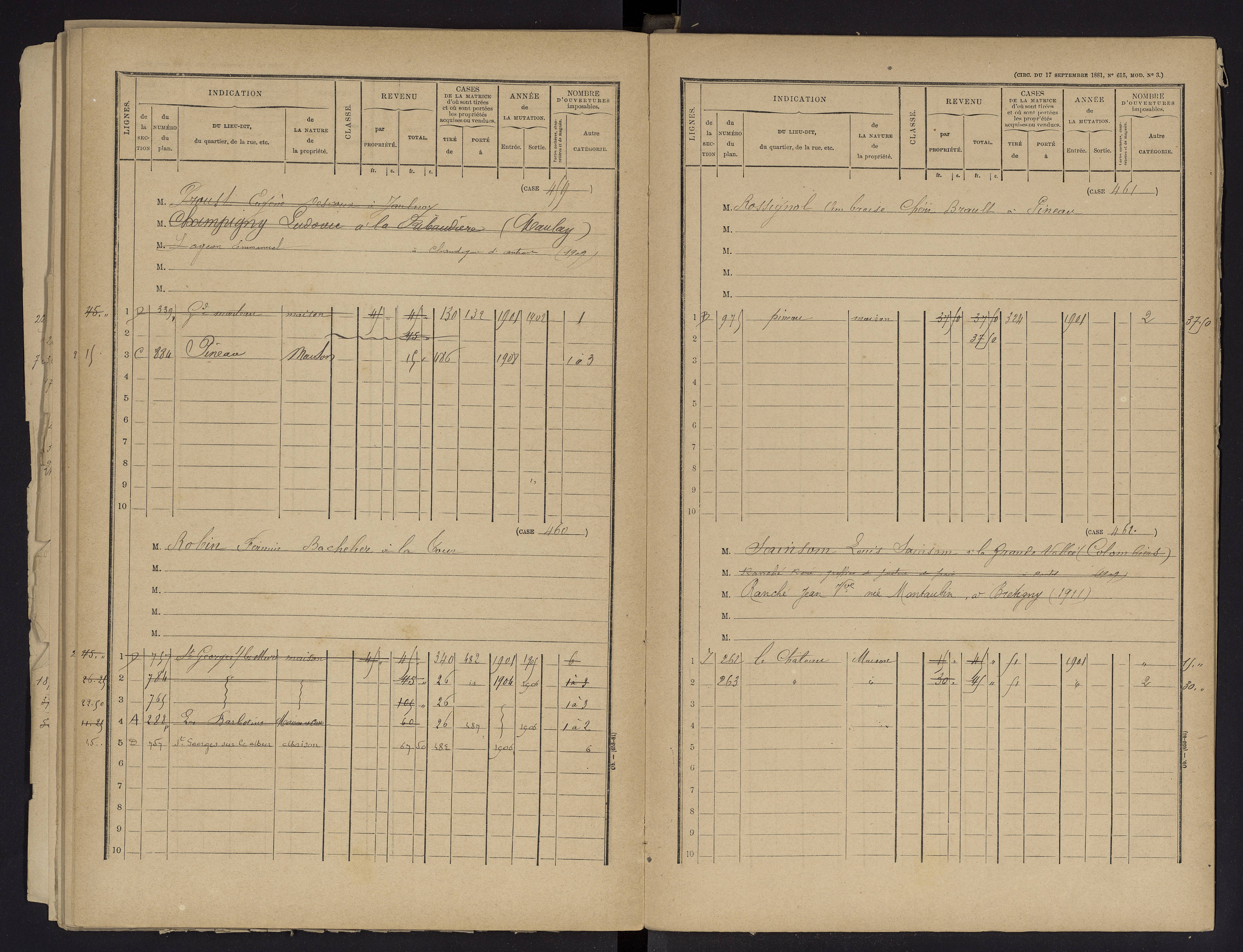 Beaumont - FRAD086_cadastre Cases 1-488 