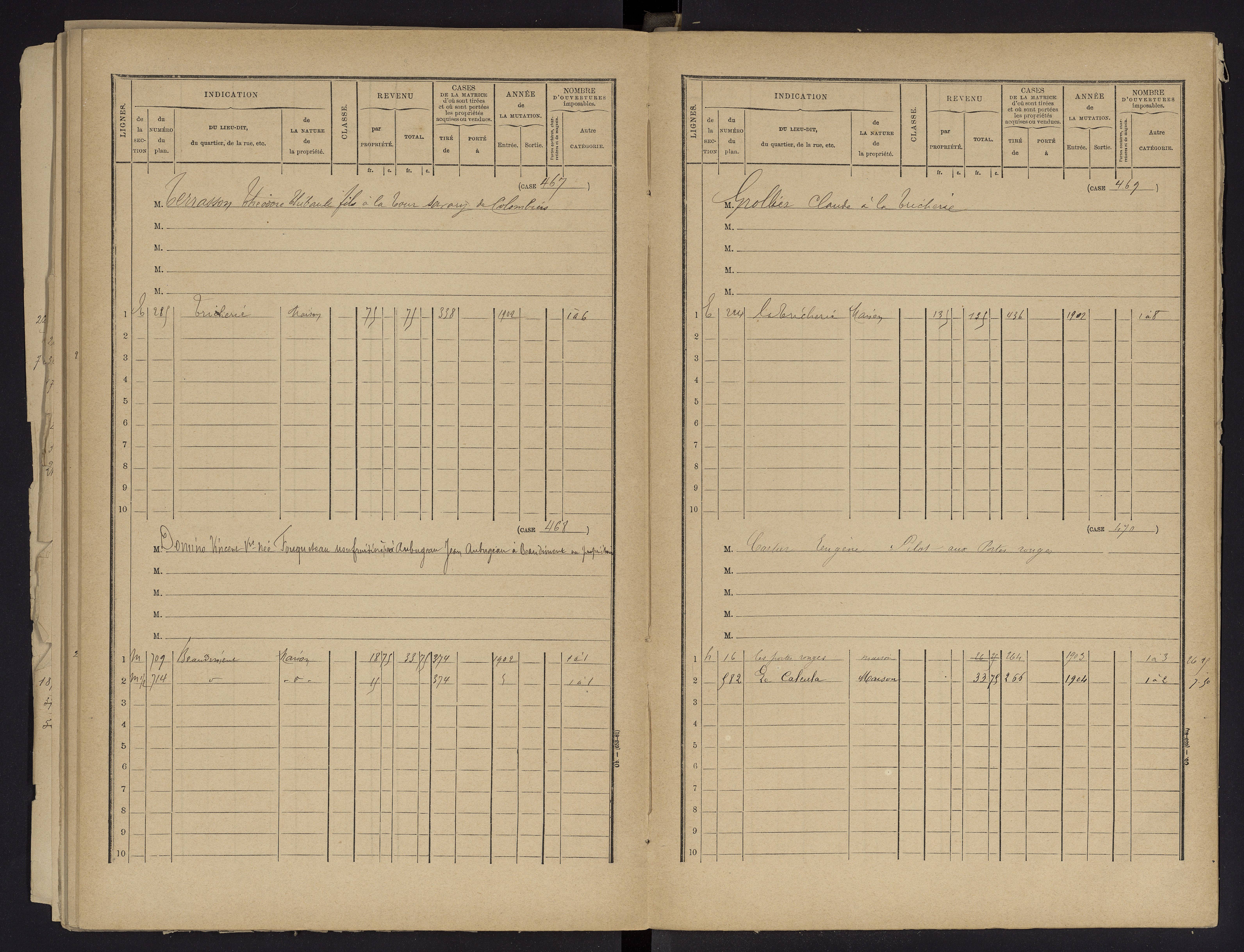 Beaumont - FRAD086_cadastre Cases 1-488 