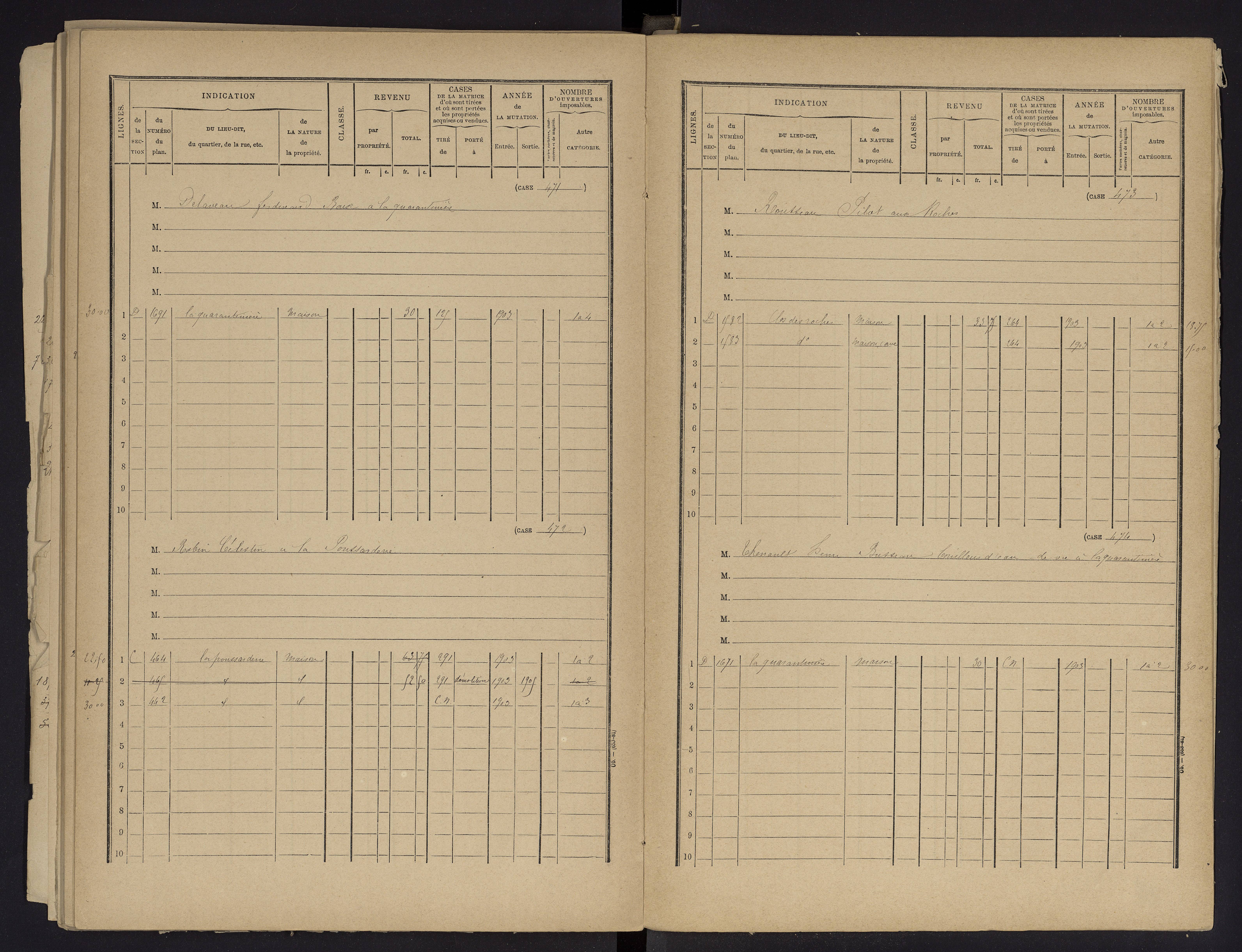 Beaumont - FRAD086_cadastre Cases 1-488 