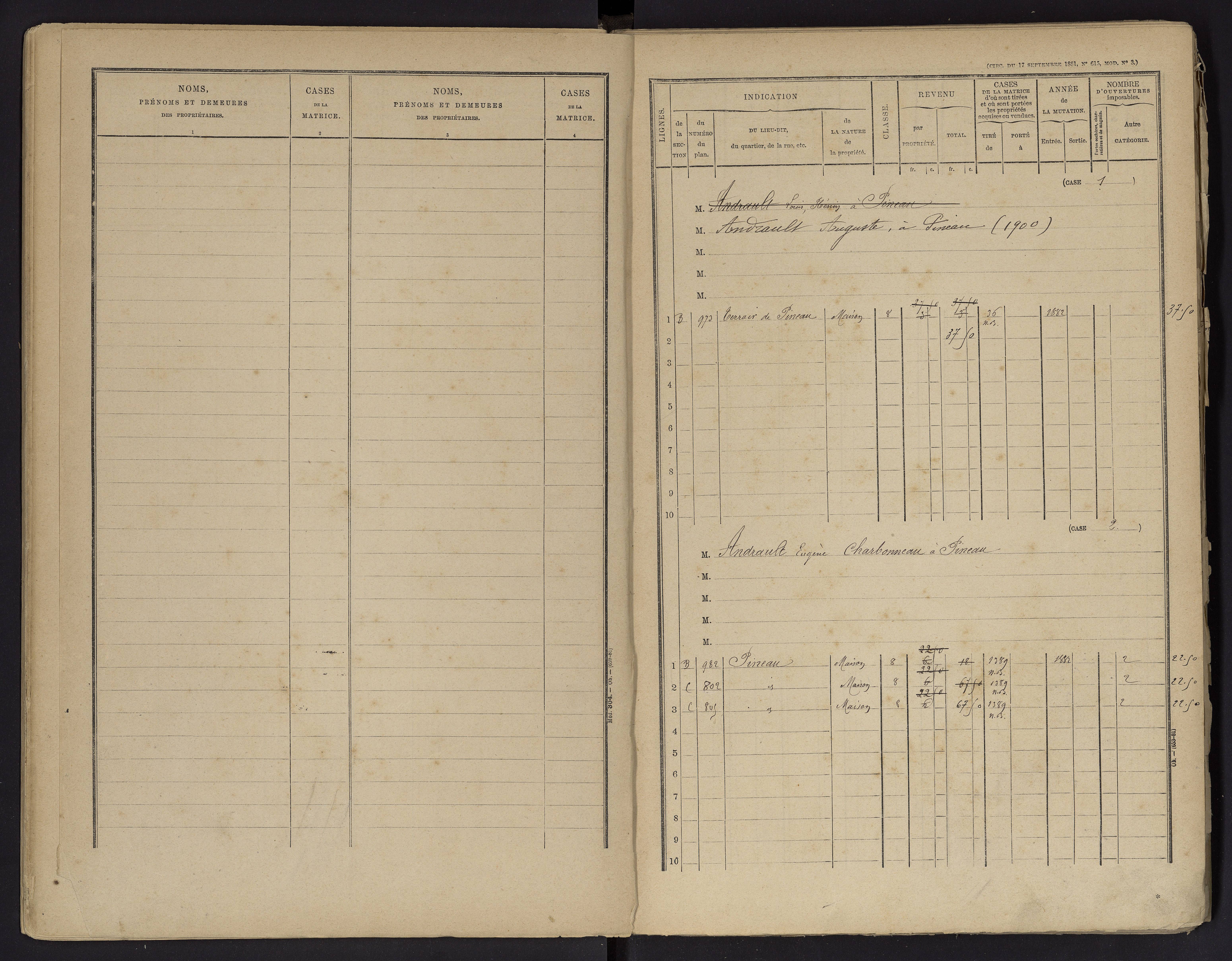 Beaumont - FRAD086_cadastre Cases 1-488 